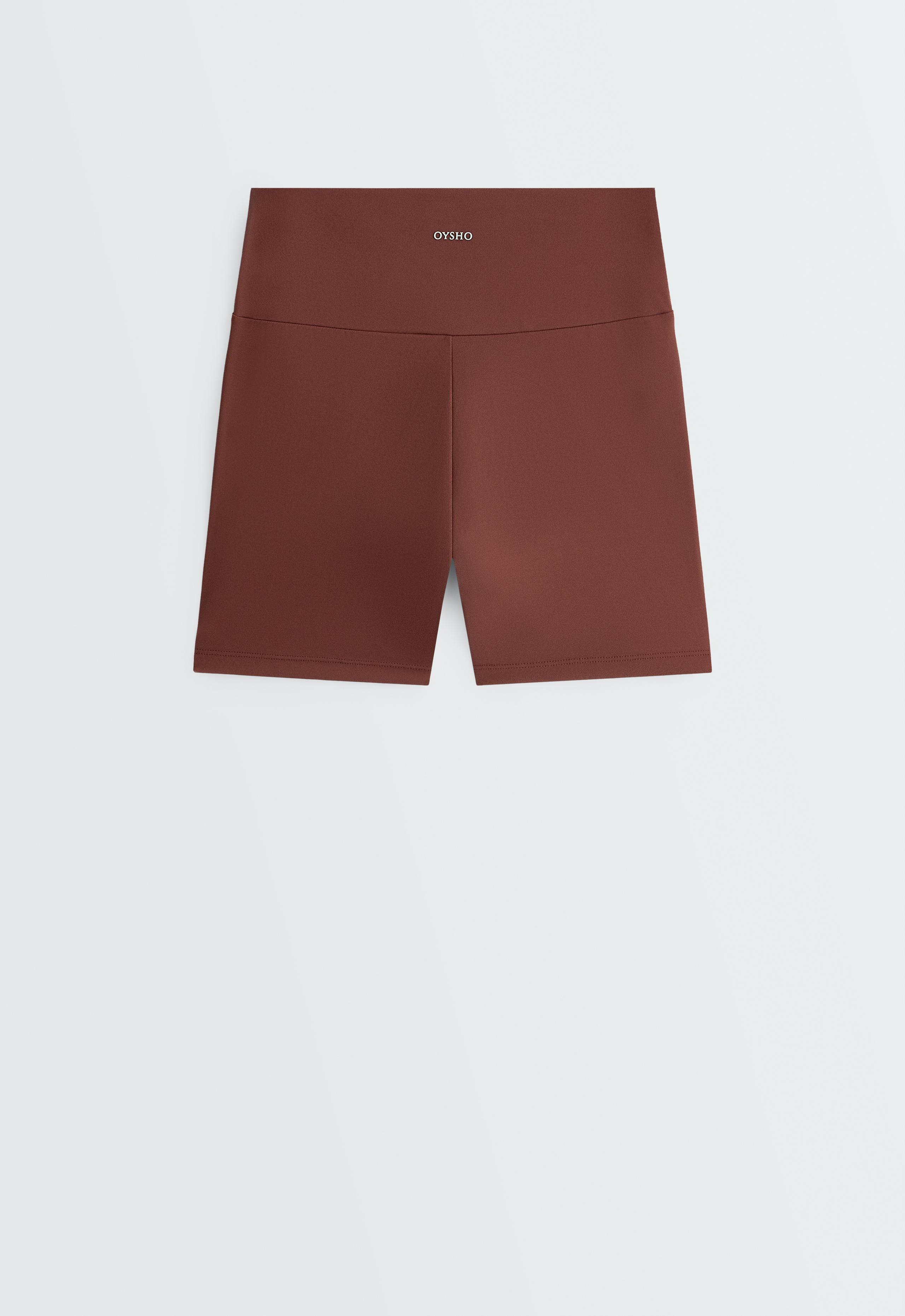 Comfortlux high-waisted 10cm hot pants - TERRACOTTA