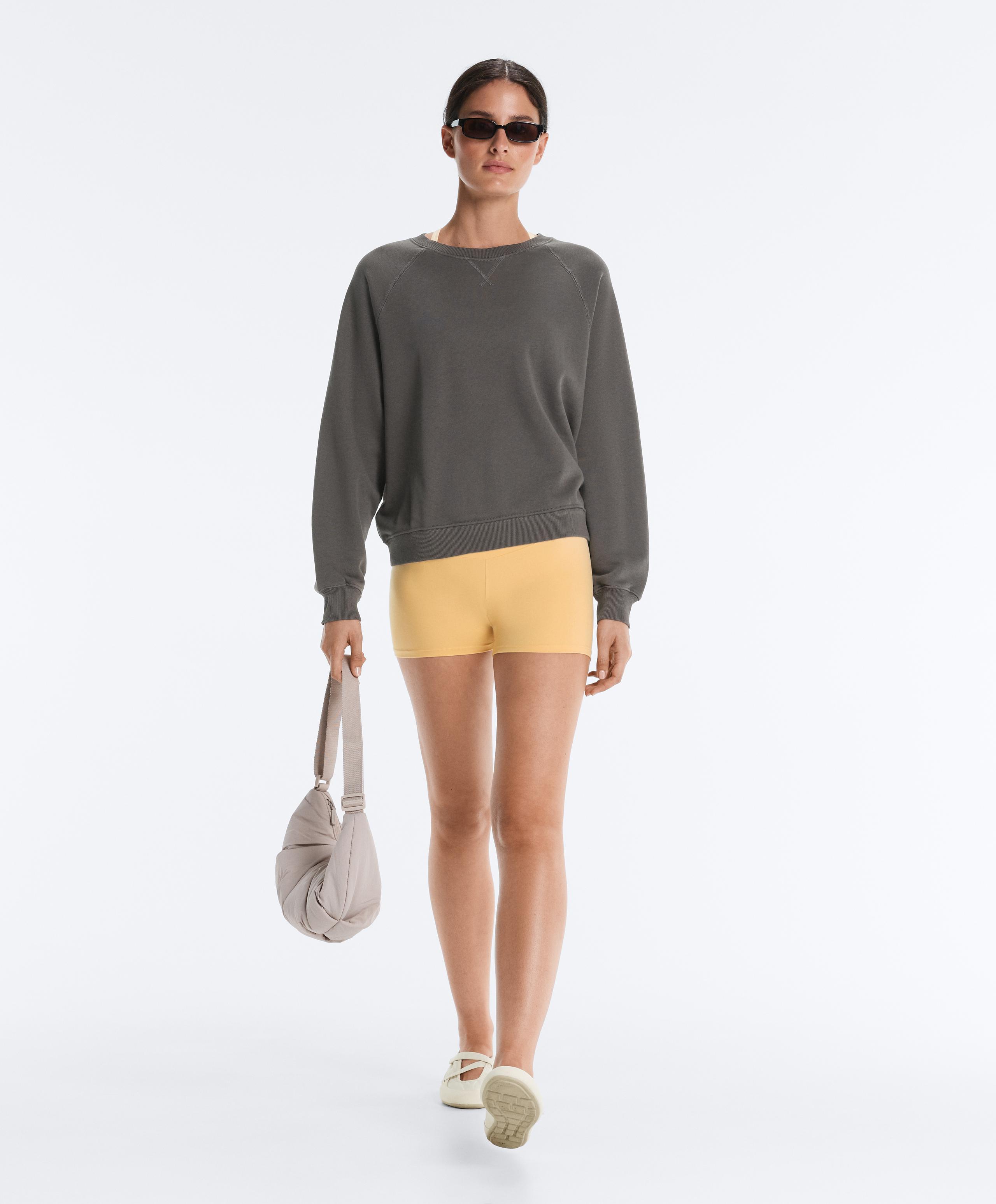 Comfortlux high-waisted 10cm hot pants - BURNT YELLOW