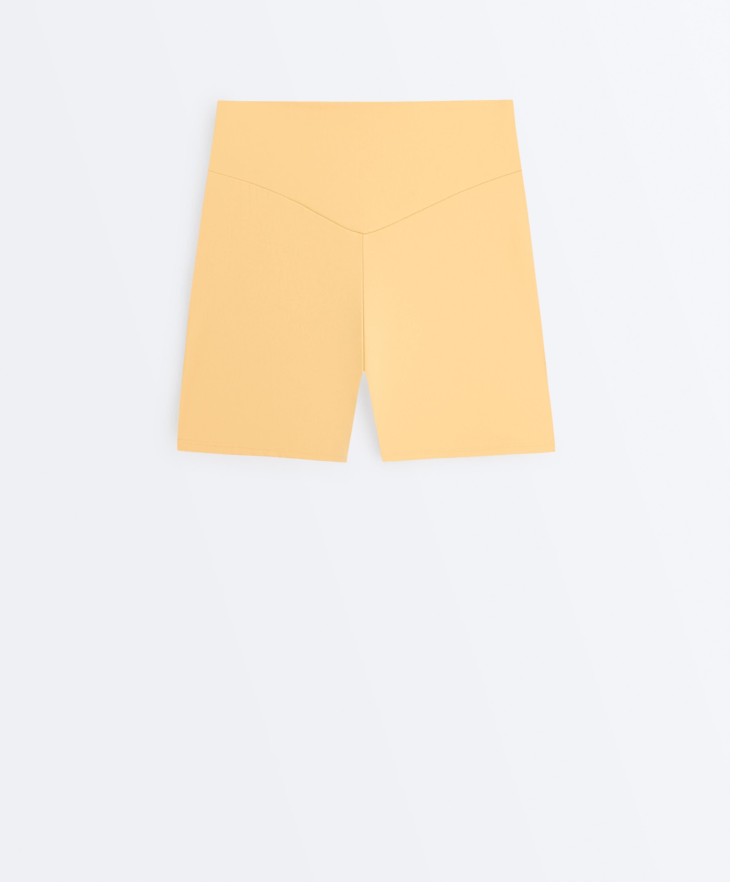 Comfortlux high-waisted 10cm hot pants - BURNT YELLOW