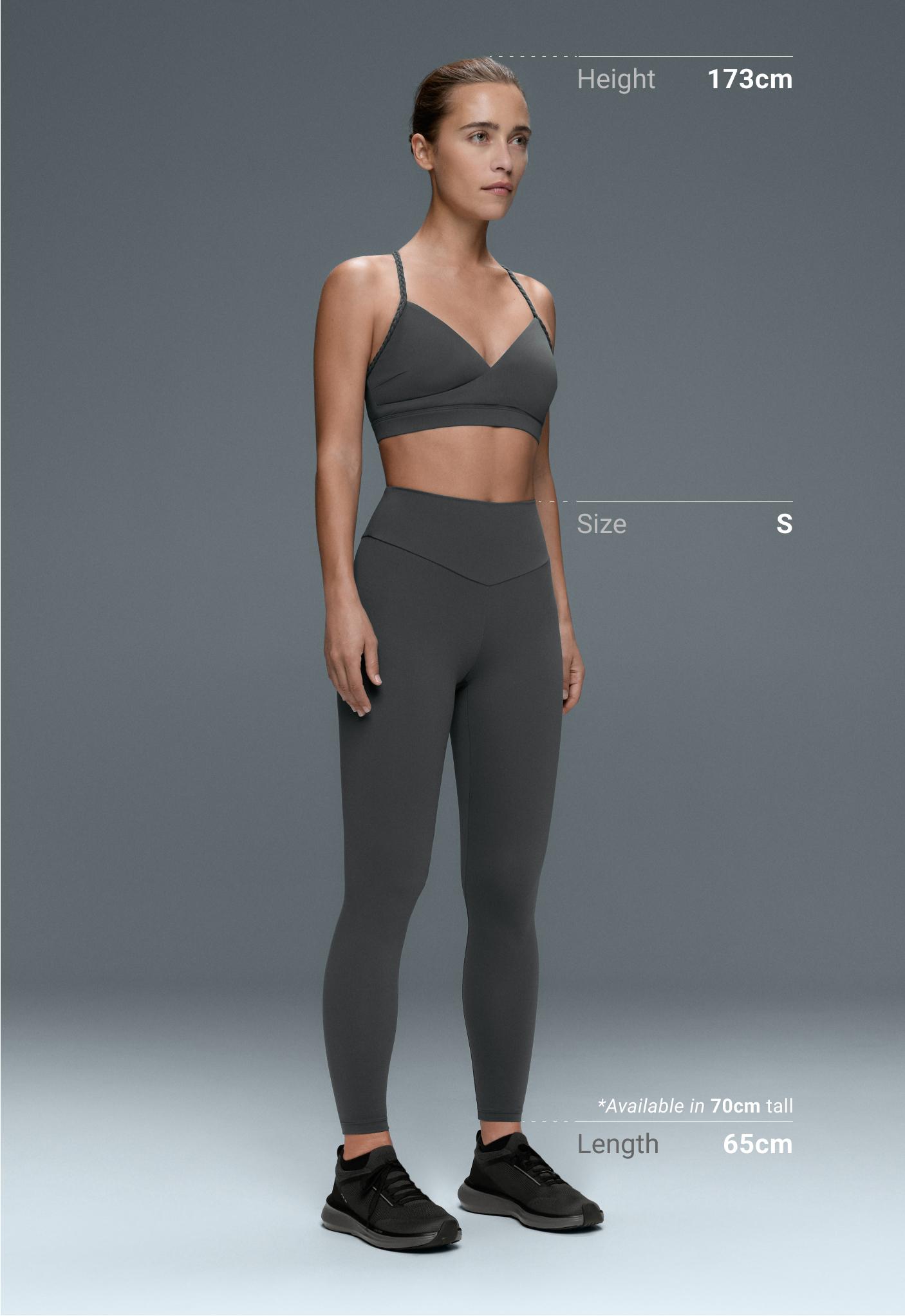 Comfortlux high-waisted ankle-length leggings - STEEL GREY