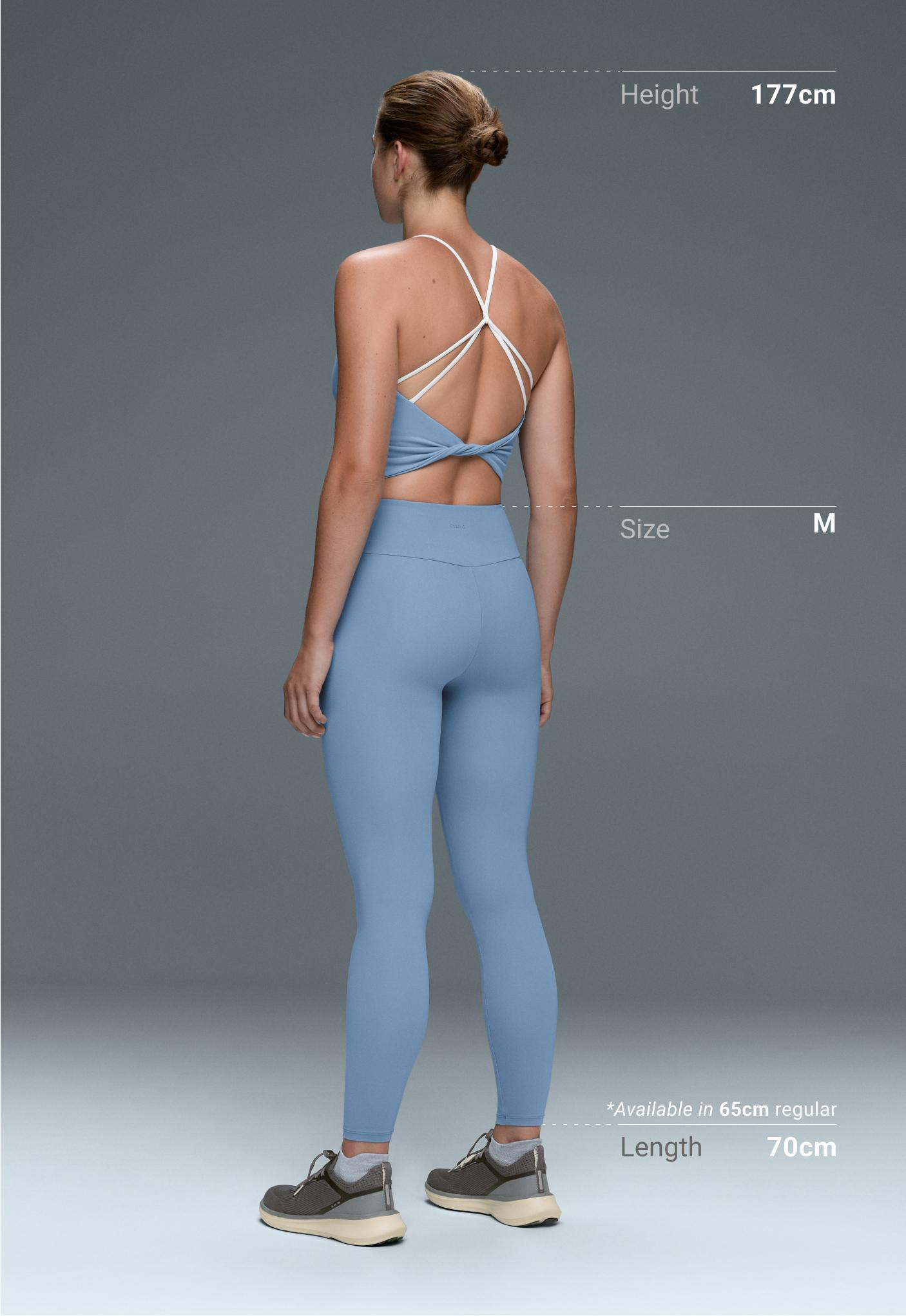 Comfortlux high-waisted ankle-length leggings - BLUE