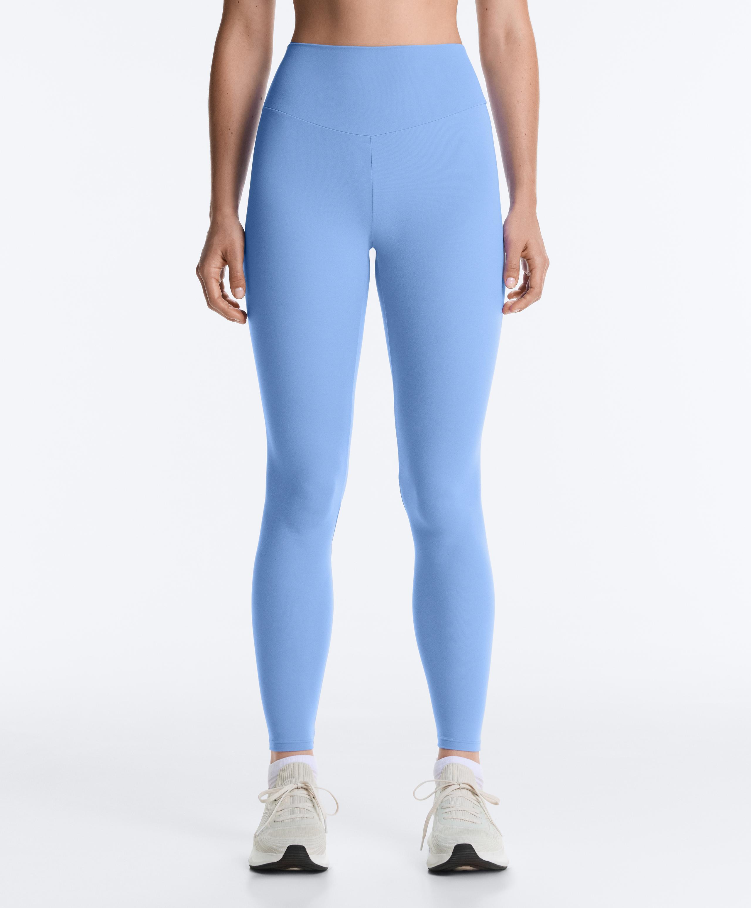 Comfortlux high-waisted ankle-length leggings - PALE LAVENDER BLUE
