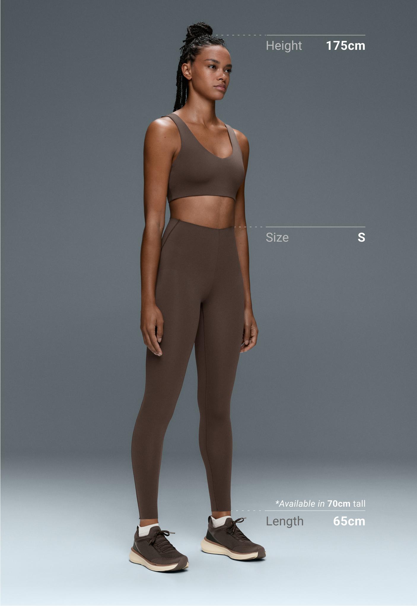 Compressive high-rise core-control ankle-length leggings - BROWN (753)