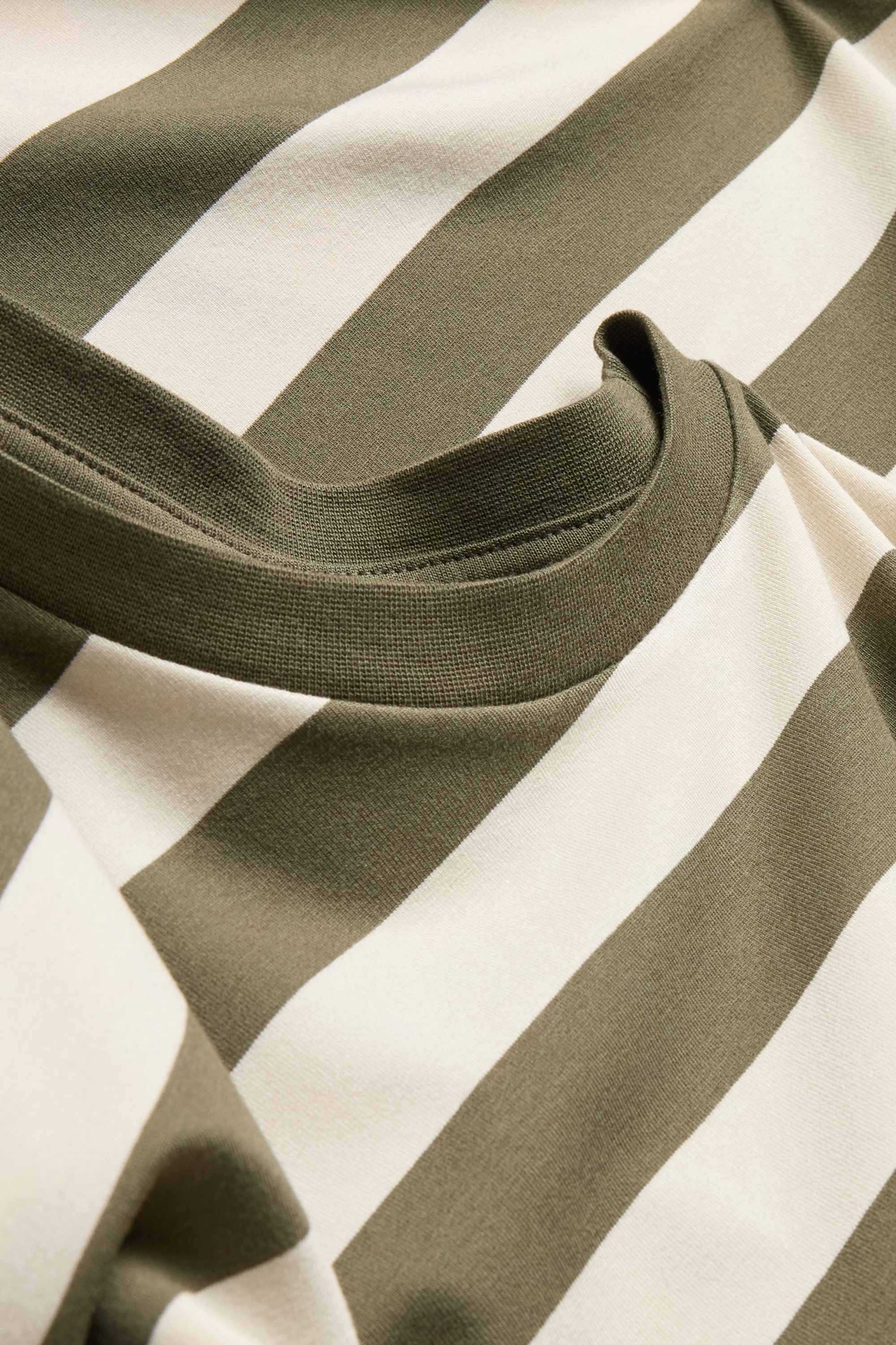 T-shirt - regular fit - striped green