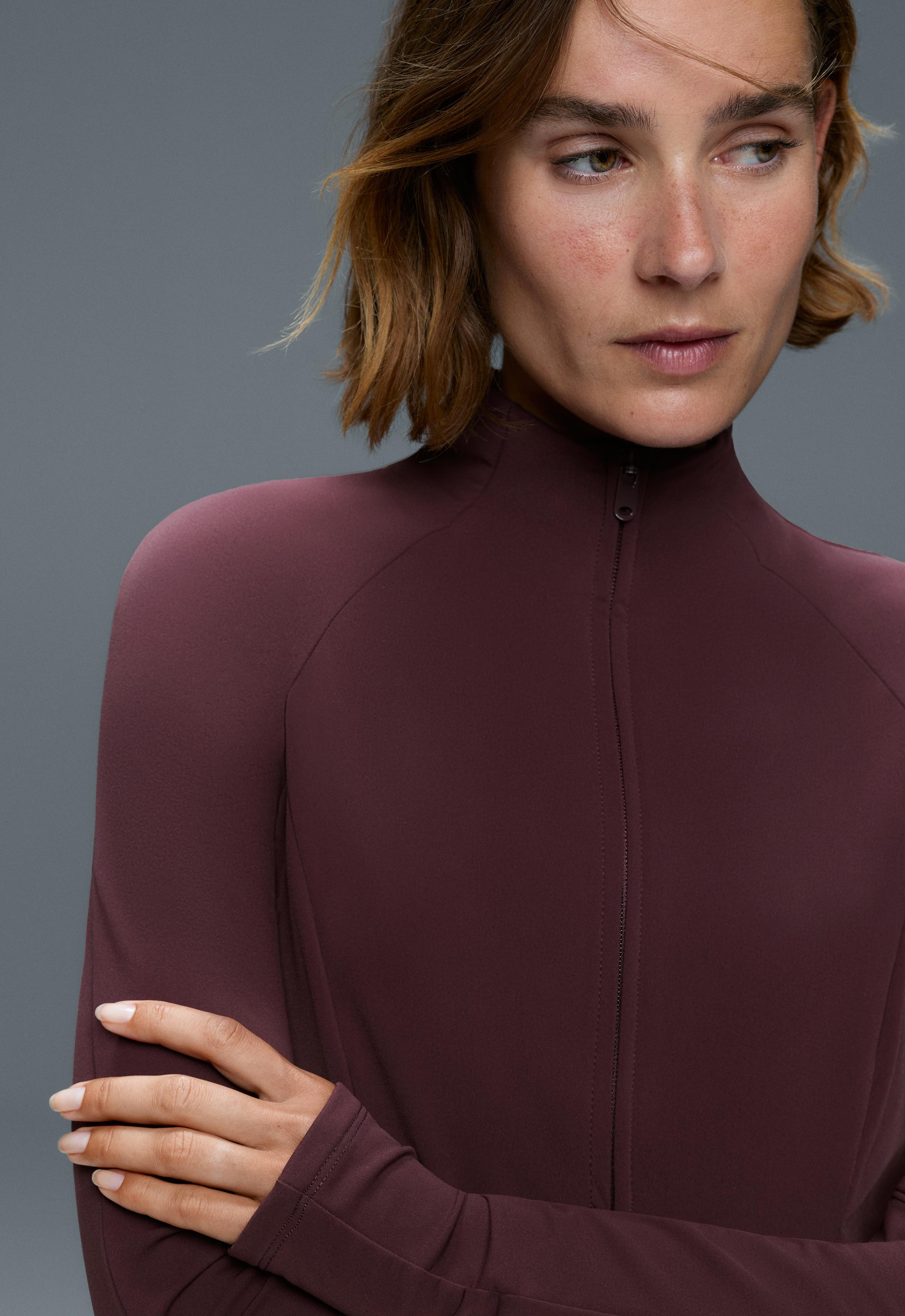 Light warm technical jacket - PLUM