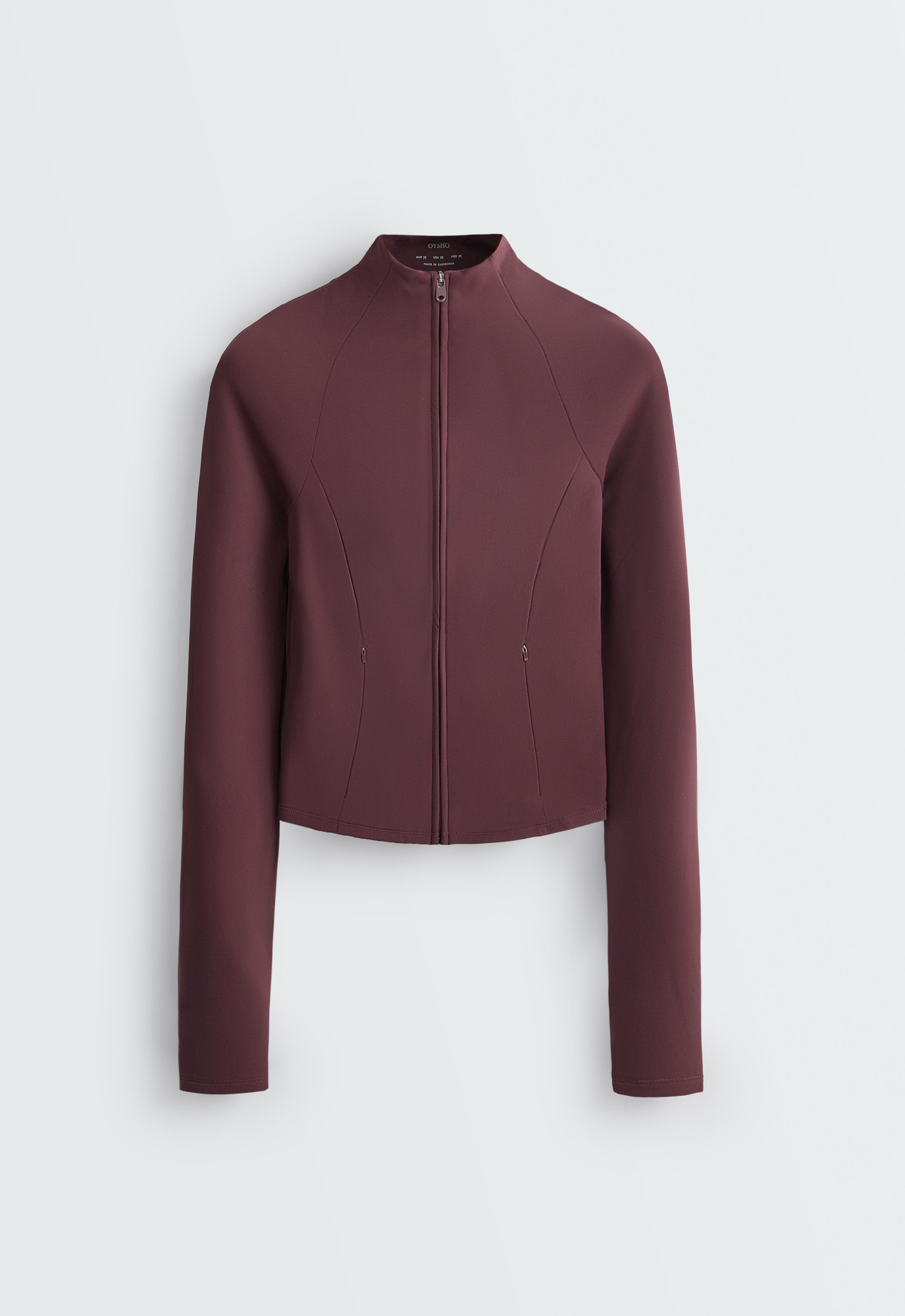 Light warm technical jacket - PLUM