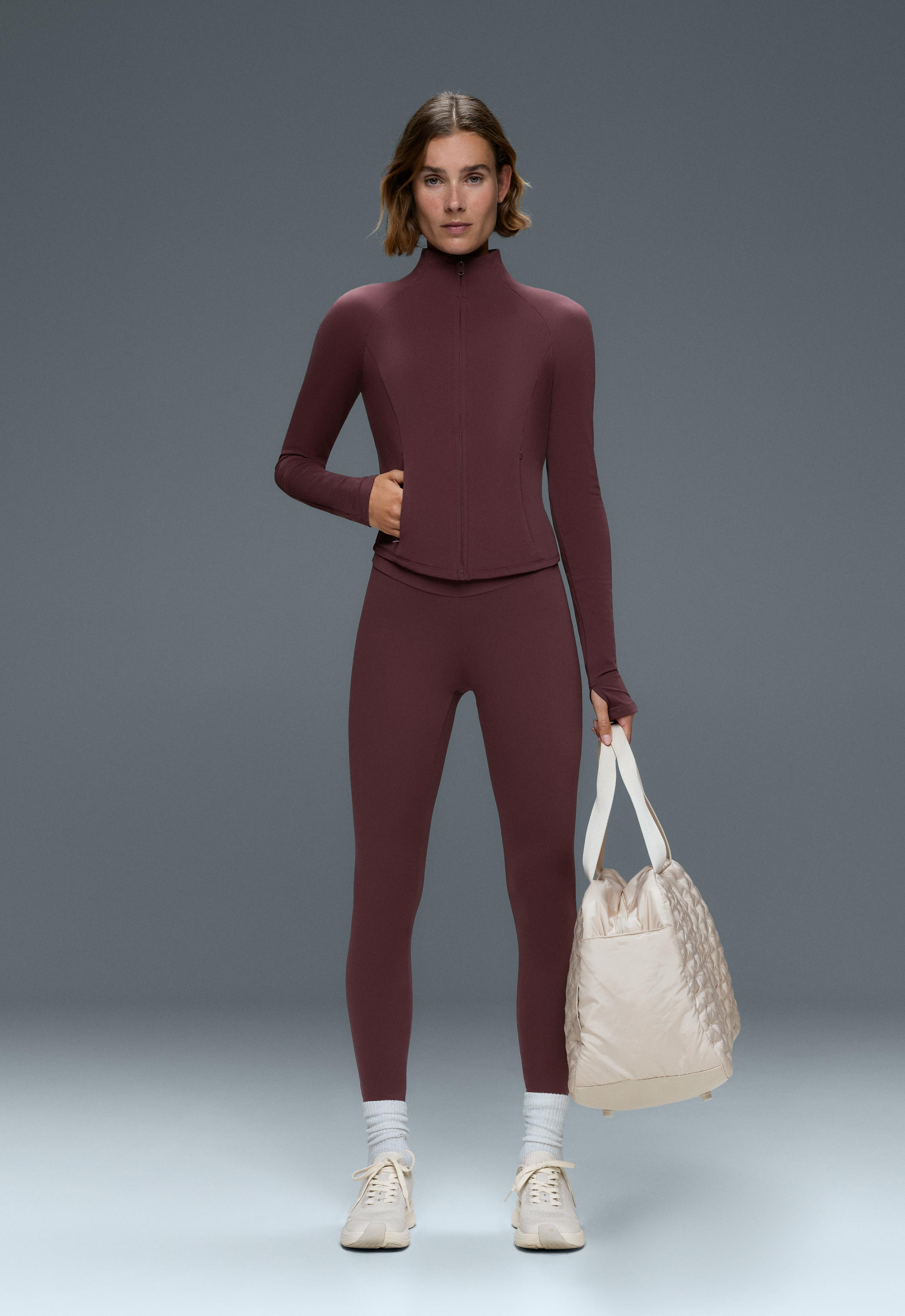 Light warm technical jacket - PLUM