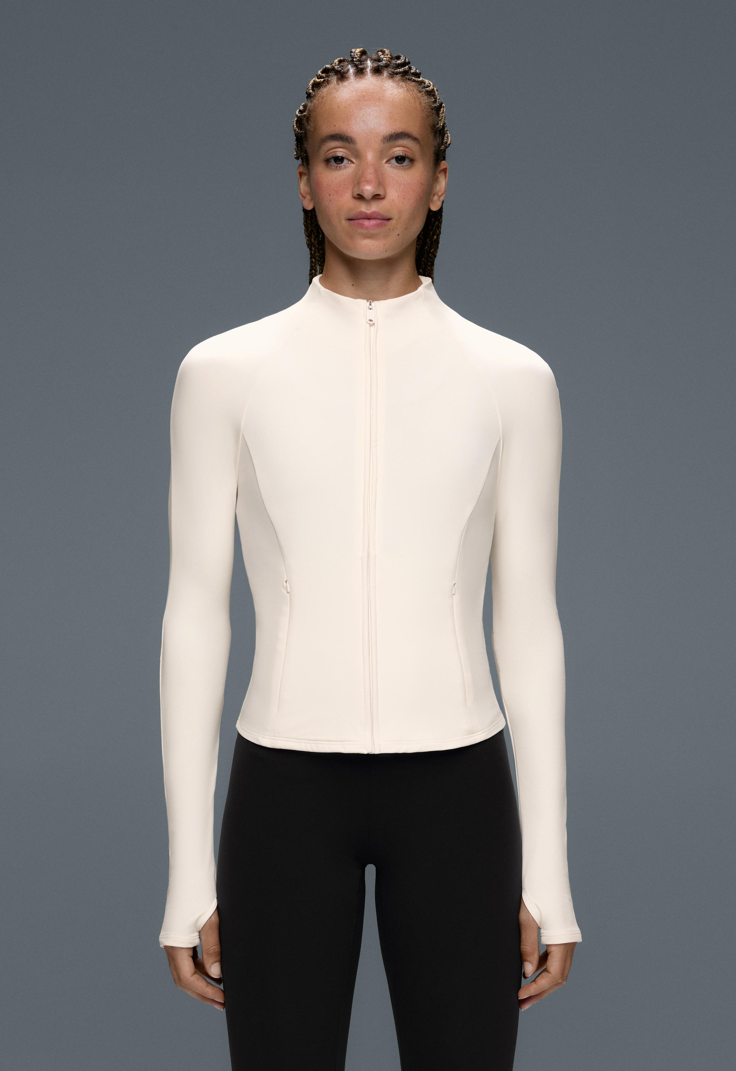 Light warm technical jacket - PALE ECRU