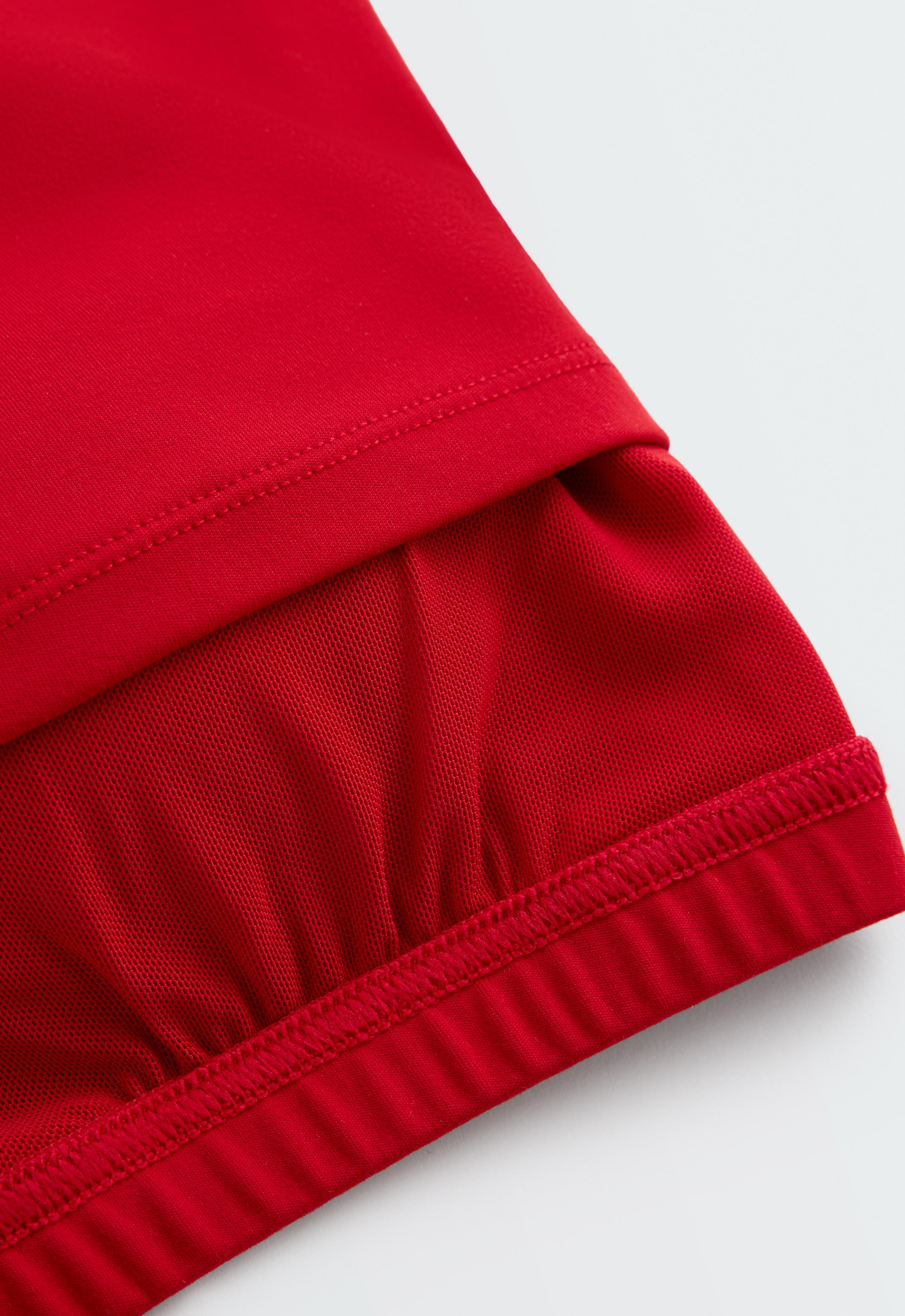 Comfortlux strappy tank top with cups - STRONG RED