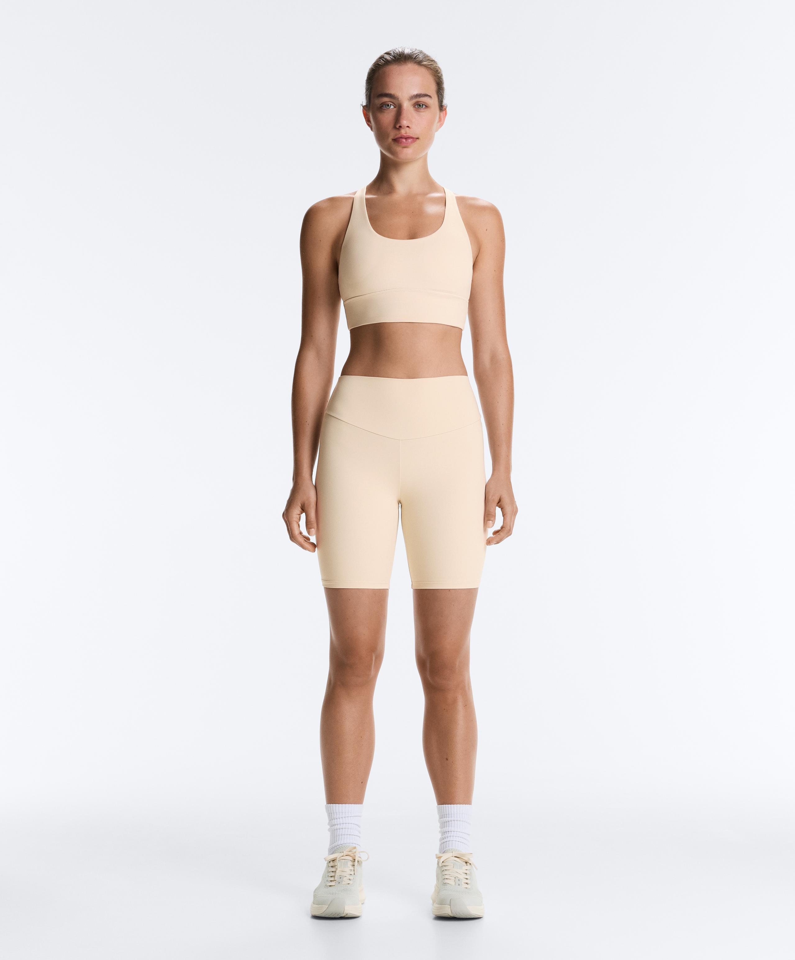 Medium support Comfortlux sports bra with cup - SAND