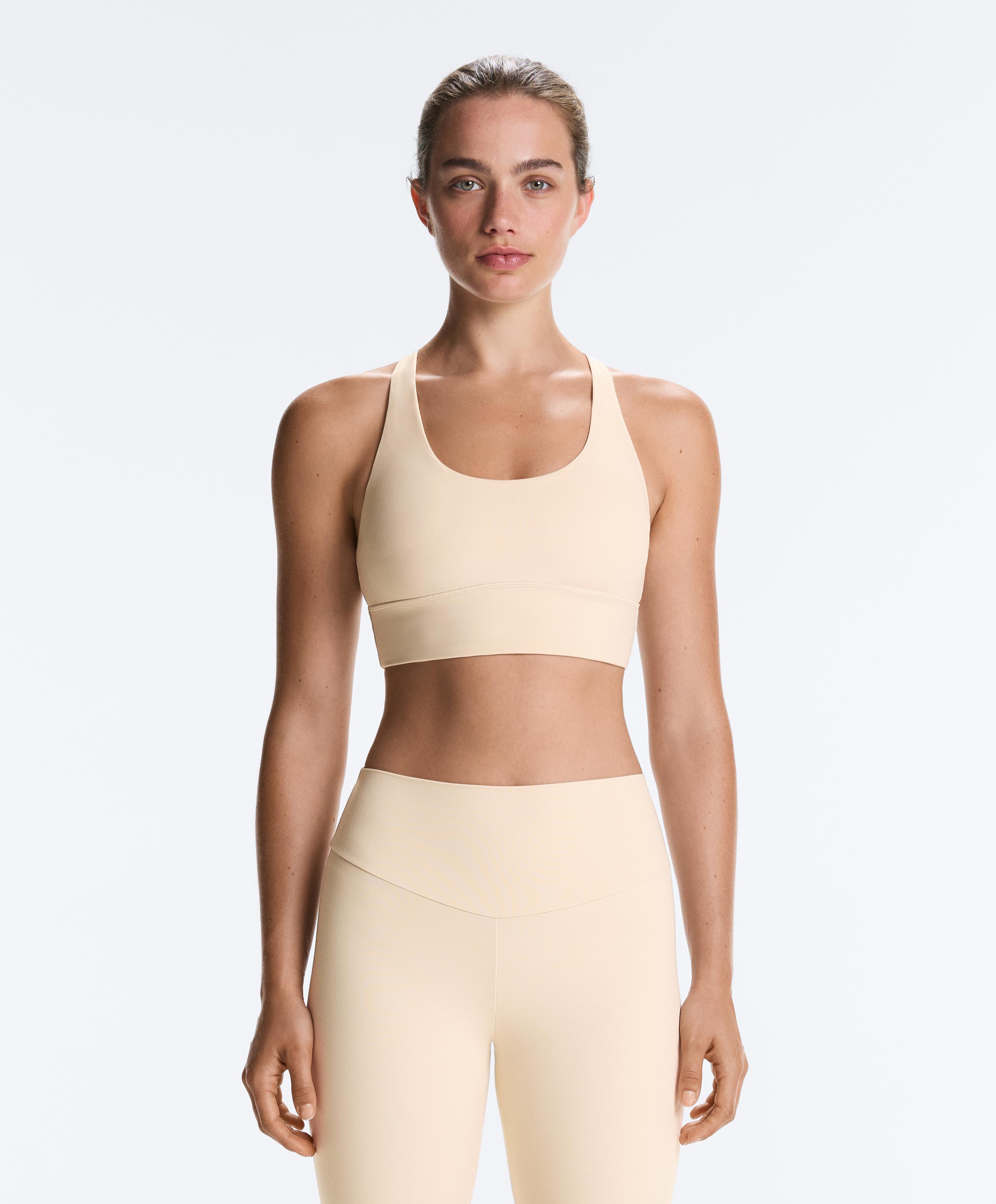 Medium support Comfortlux sports bra with cup - SAND