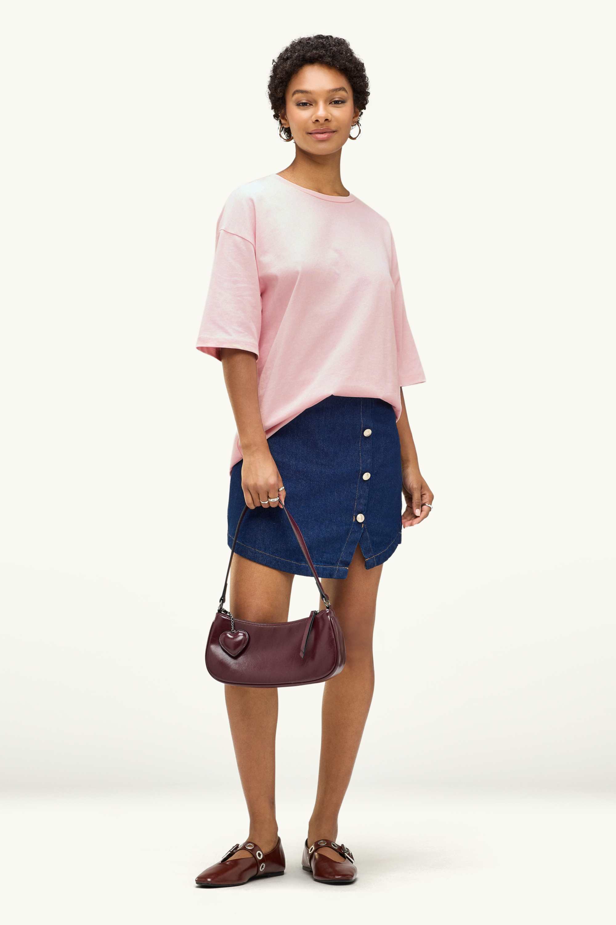 T-shirt - oversized pale pink