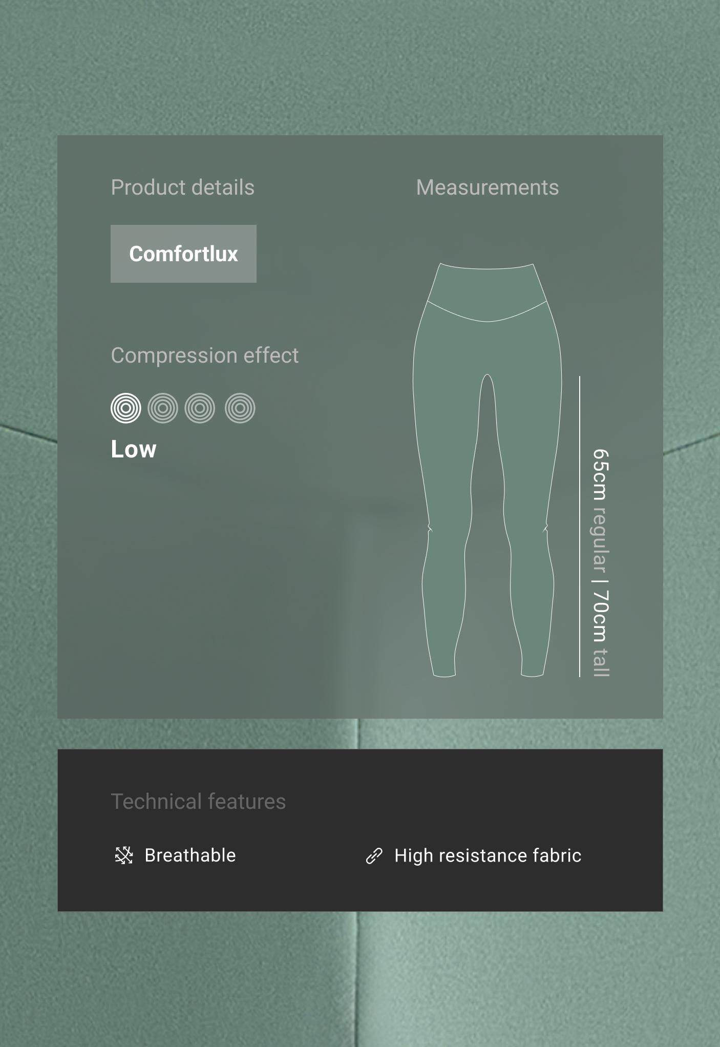Comfortlux high-waisted ankle-length leggings - GREEN