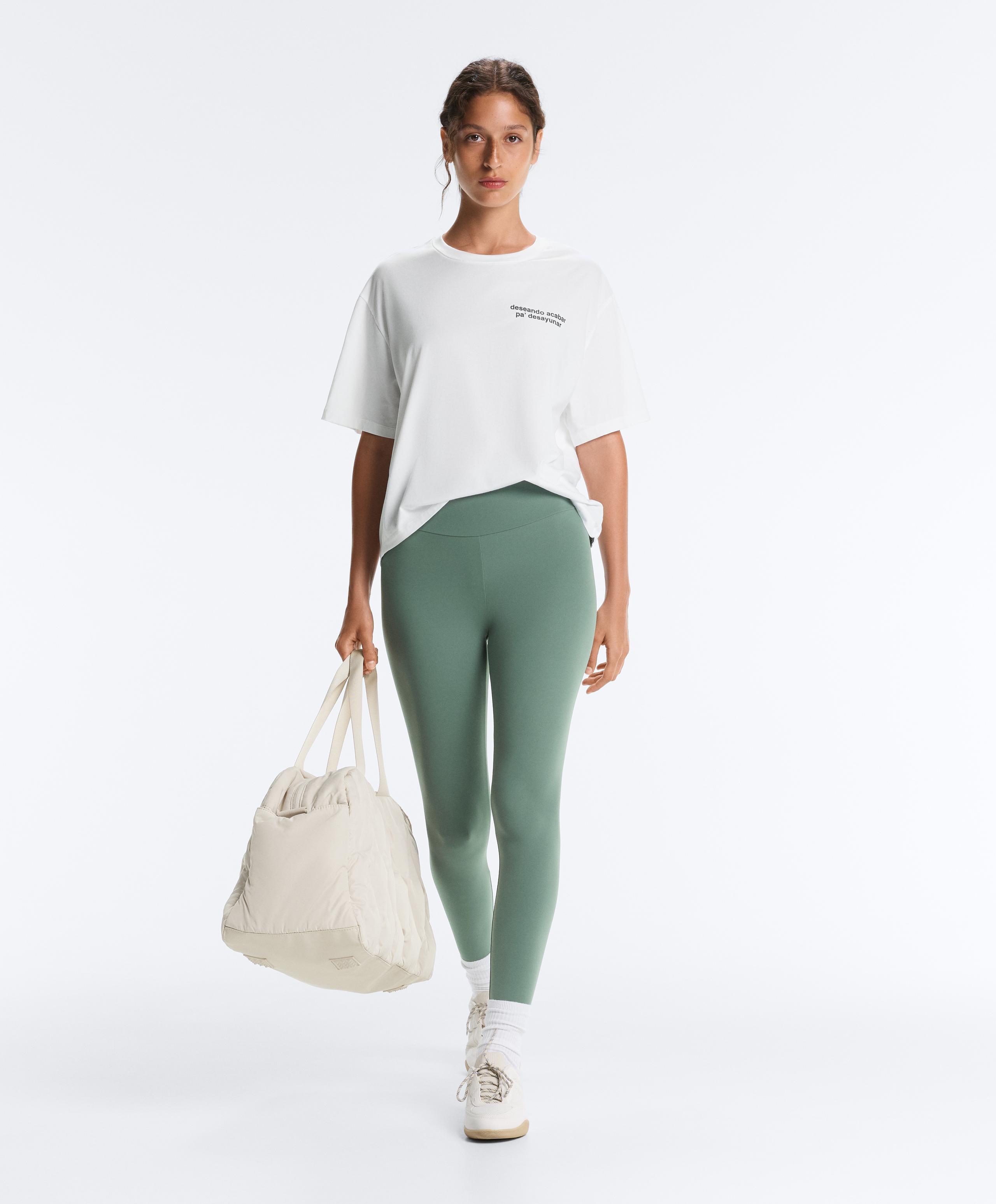 Comfortlux high-waisted ankle-length leggings - GREEN