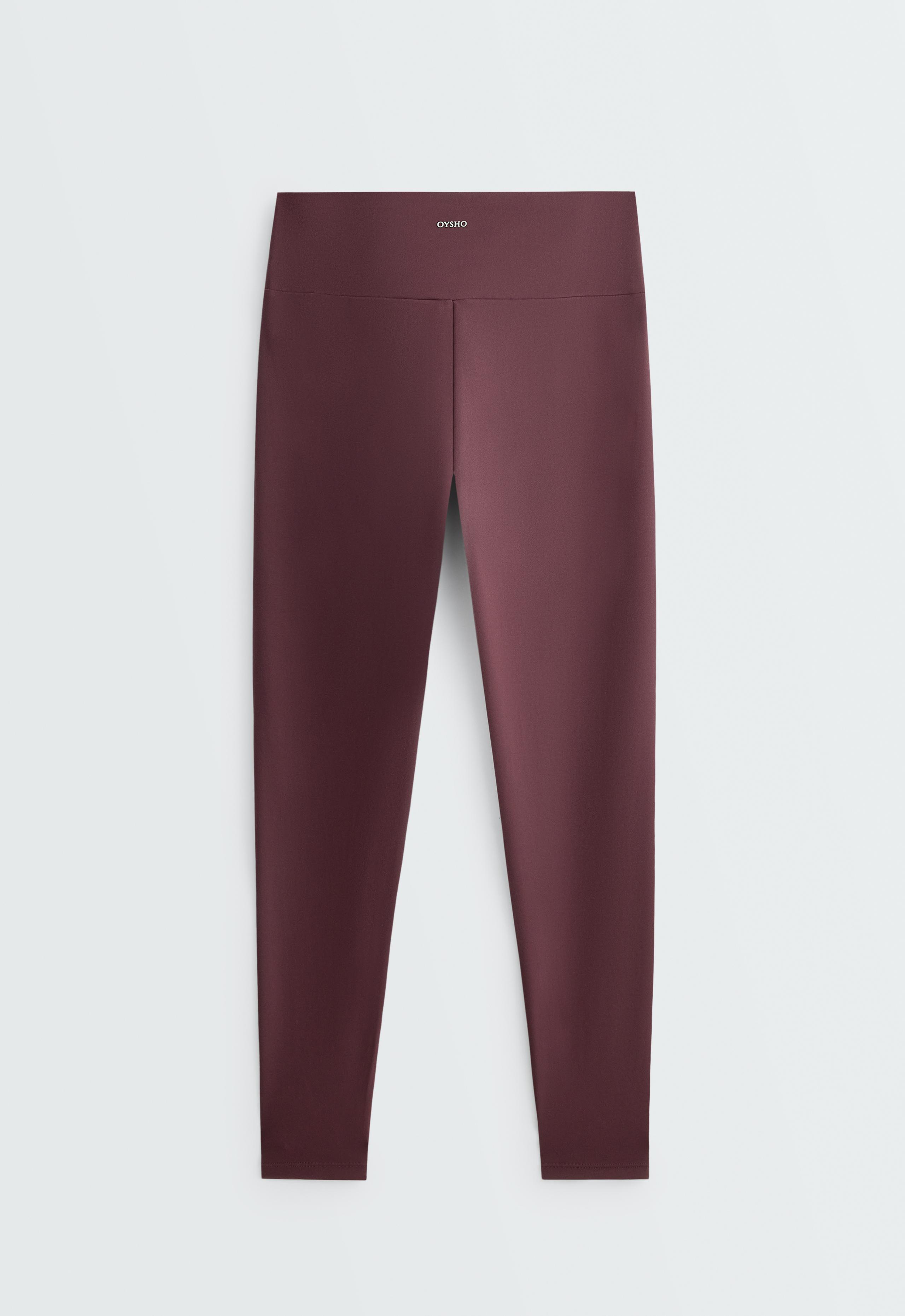 Comfortlux high-waisted ankle-length leggings - PLUM