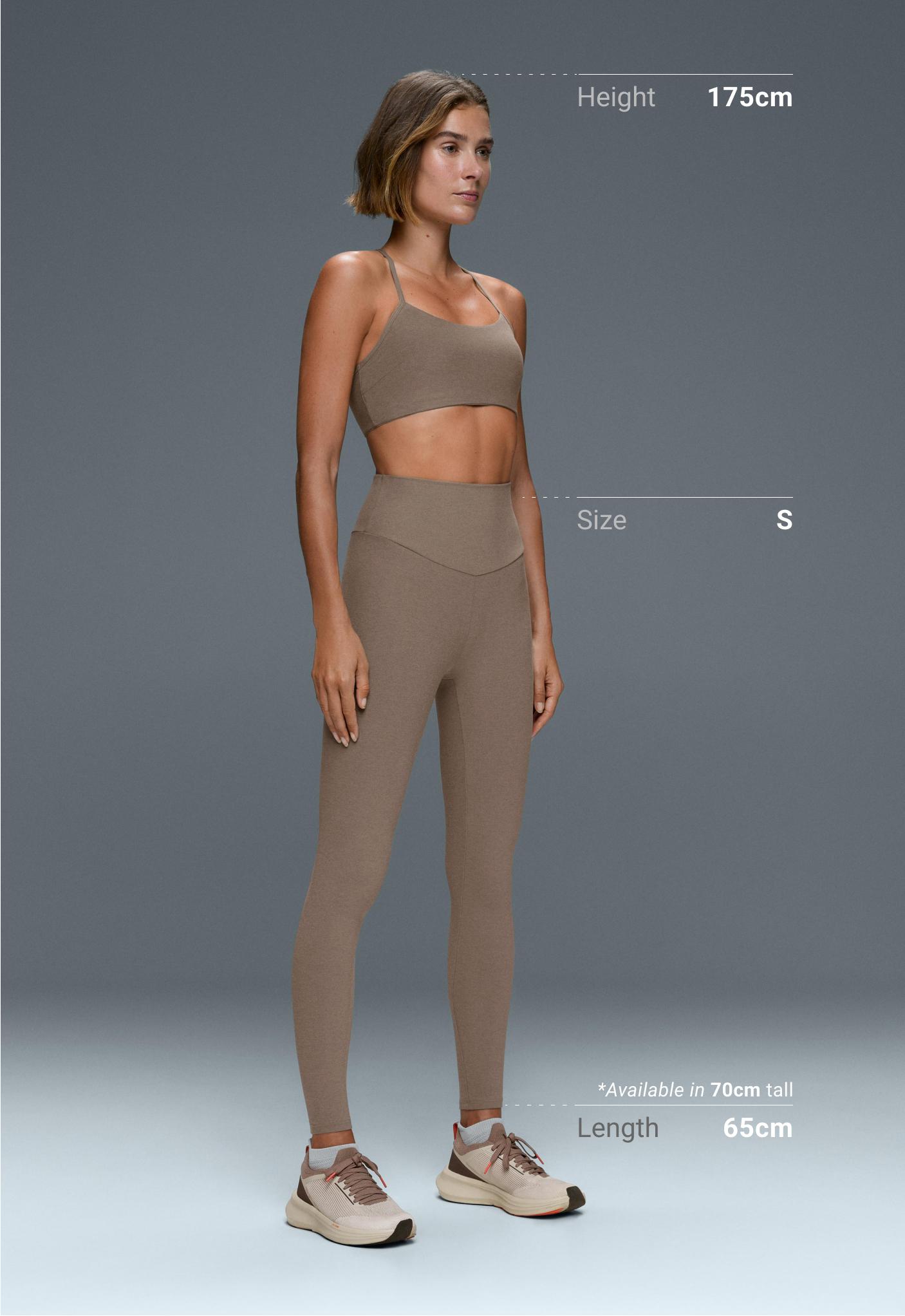 Comfortlux high-waisted ankle-length leggings - DARK MINK