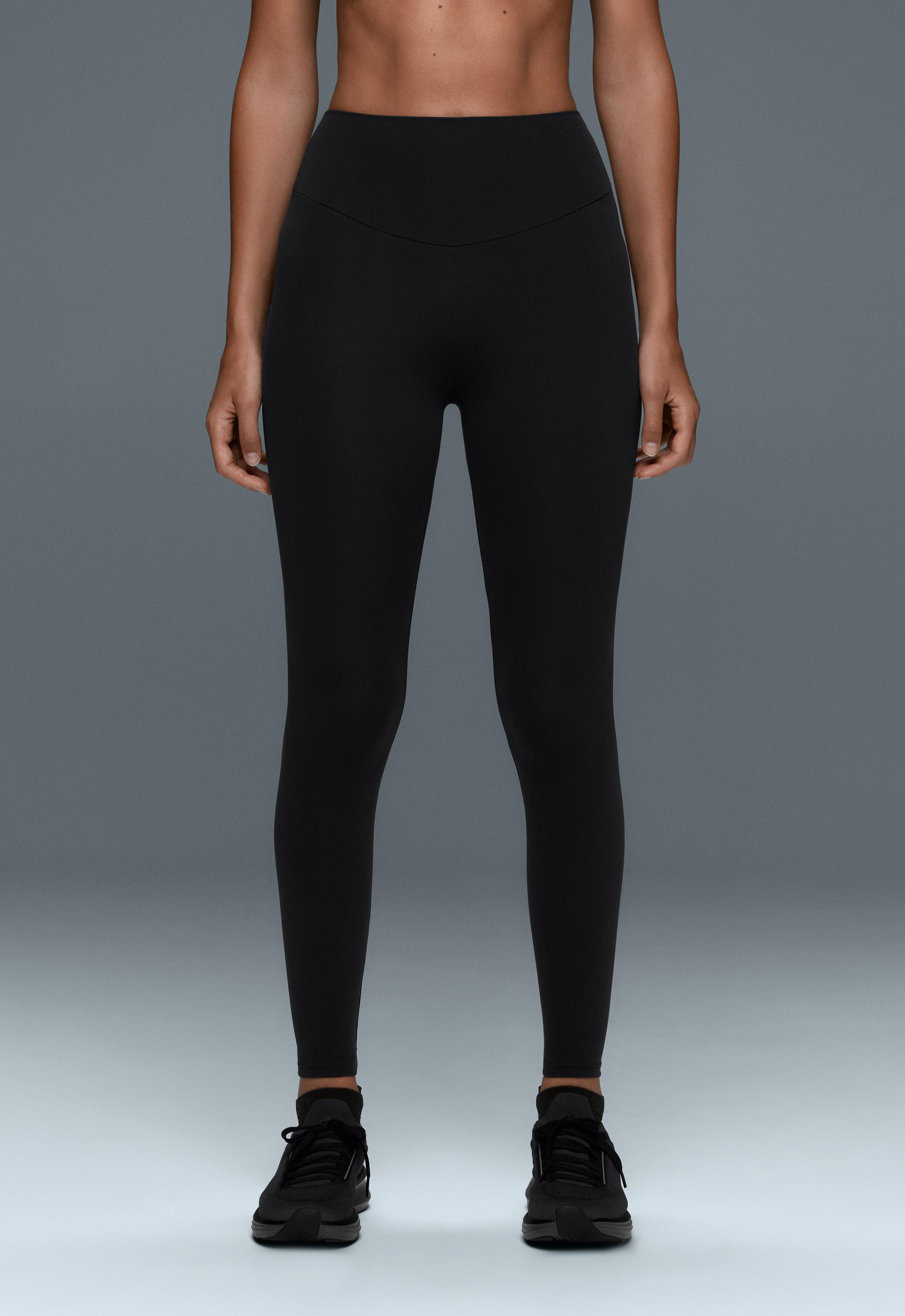 Comfortlux high-waisted ankle-length leggings - BLACK