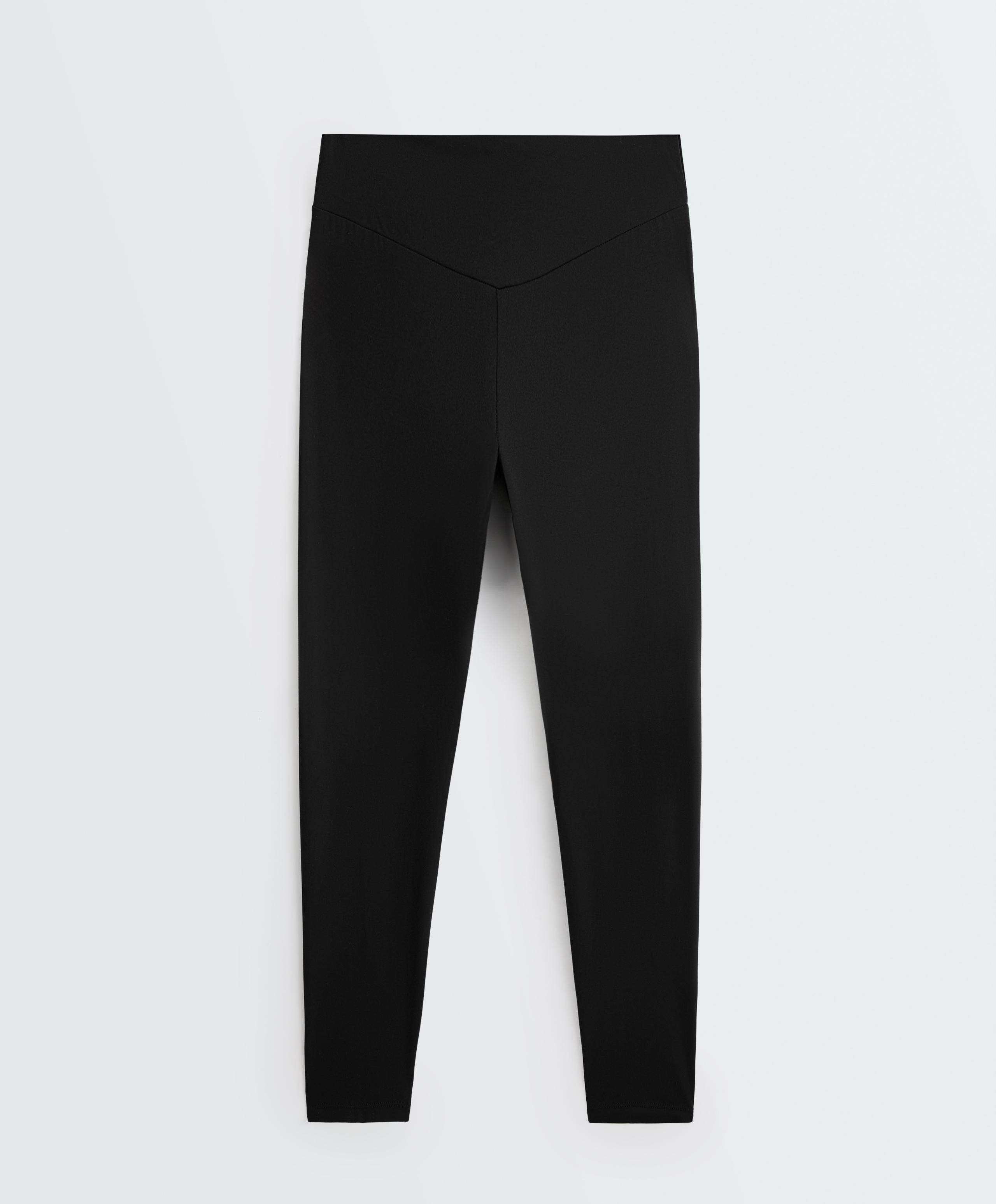 Comfortlux high-waisted ankle-length leggings - BLACK