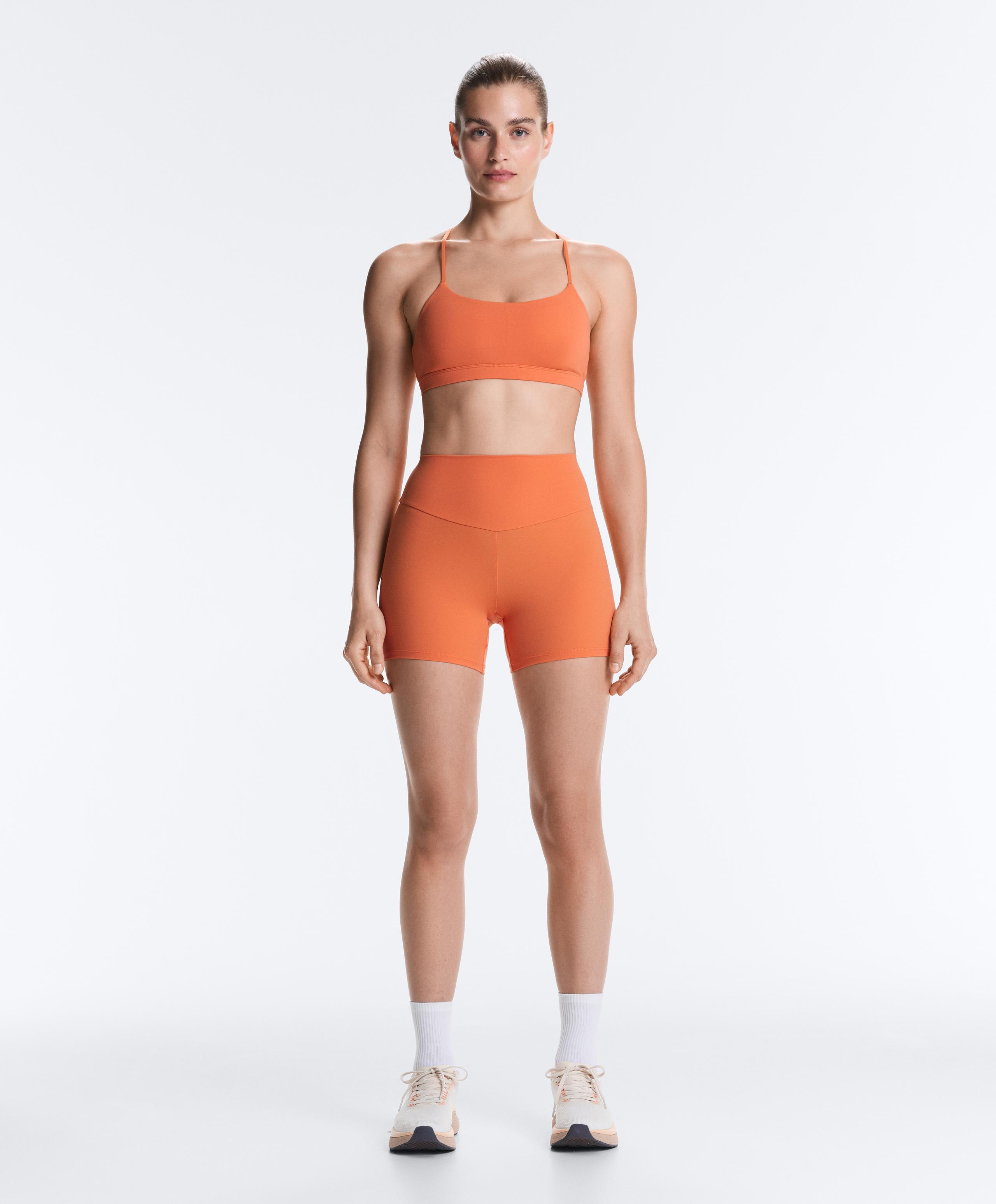 Comfortlux high-waisted 10cm hot pants - WASHED ORANGE