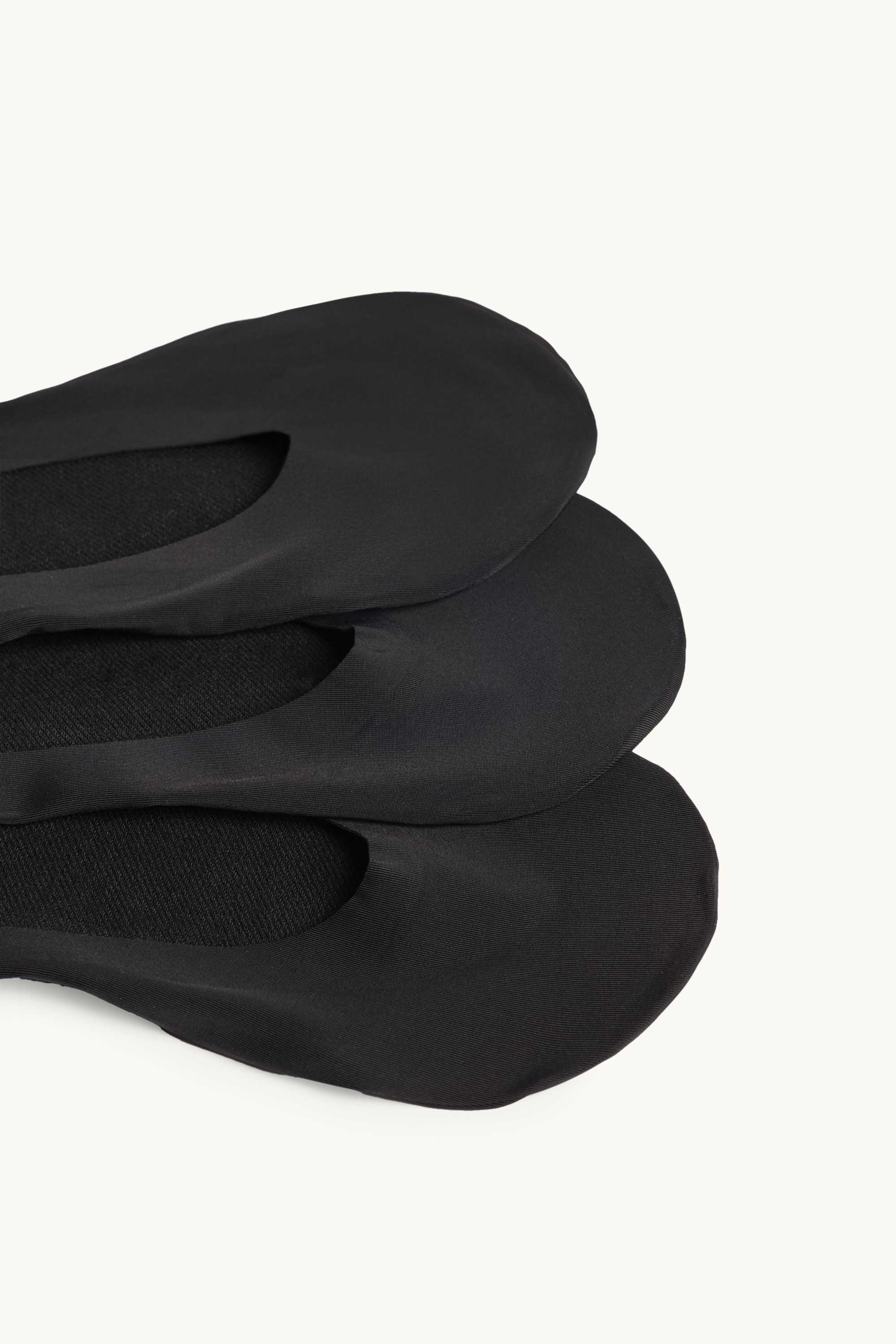 Multipack of 3 - footsies black