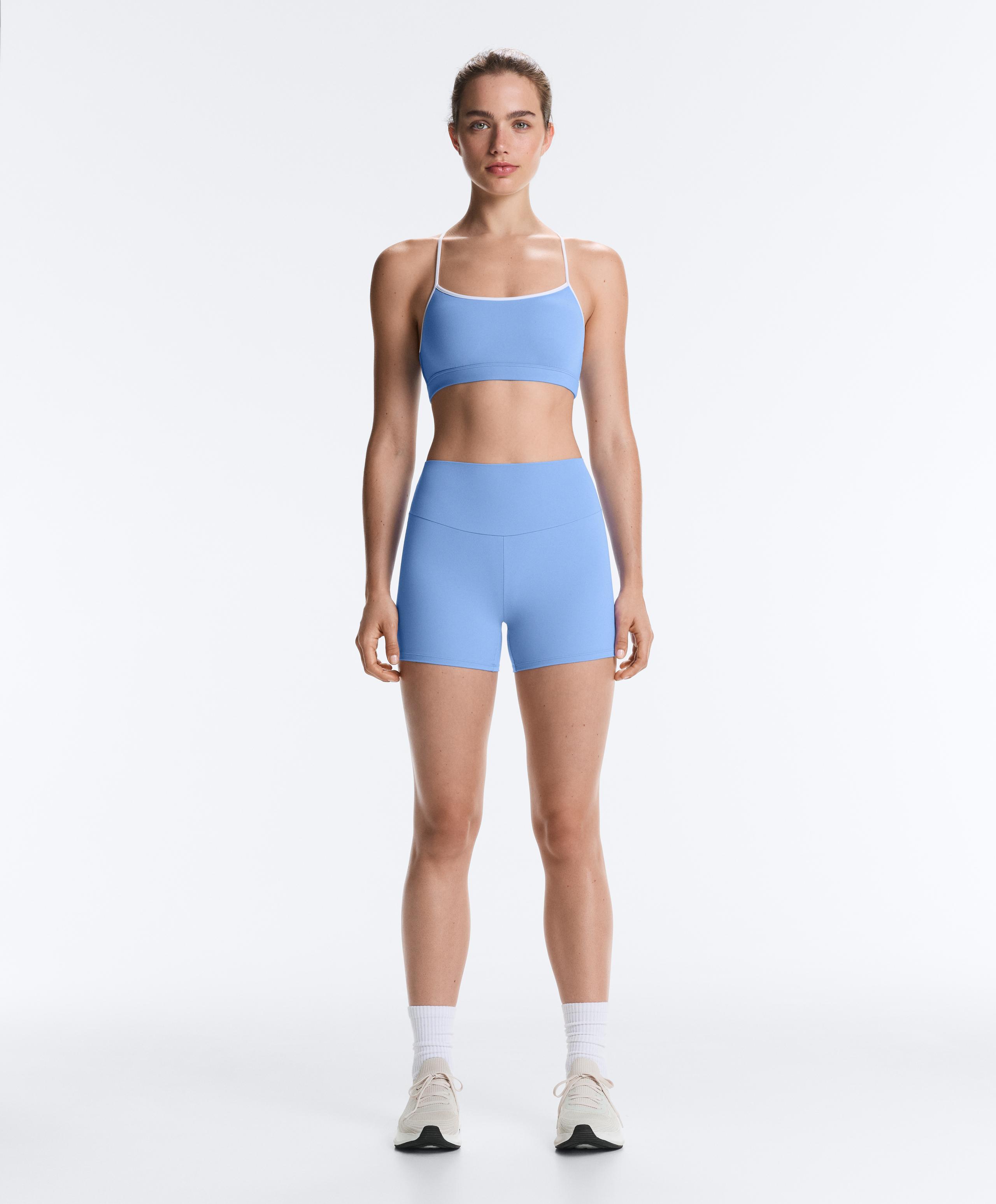 Comfortlux high-waisted 10cm hot pants - PALE LAVENDER BLUE