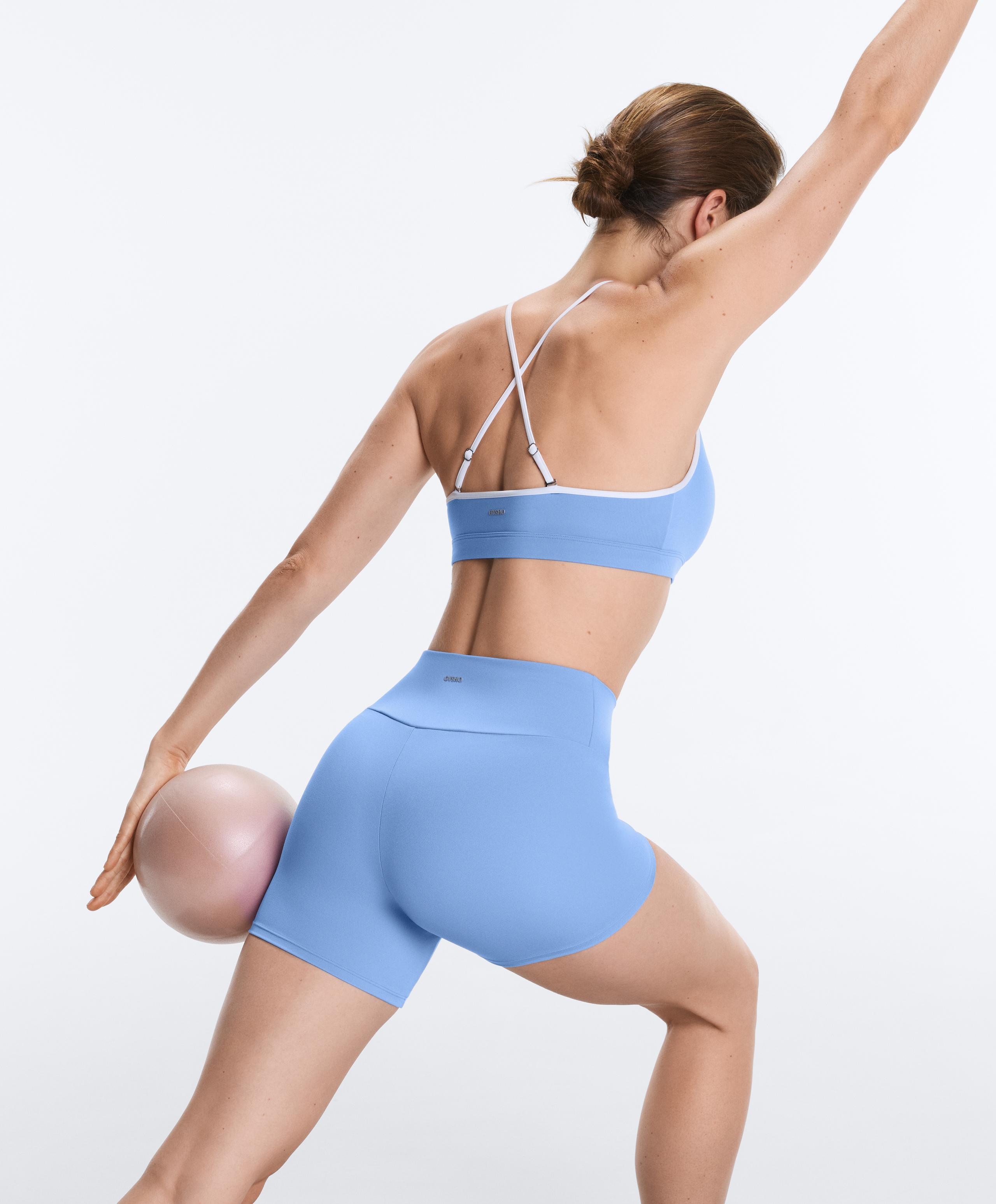 Comfortlux high-waisted 10cm hot pants - PALE LAVENDER BLUE