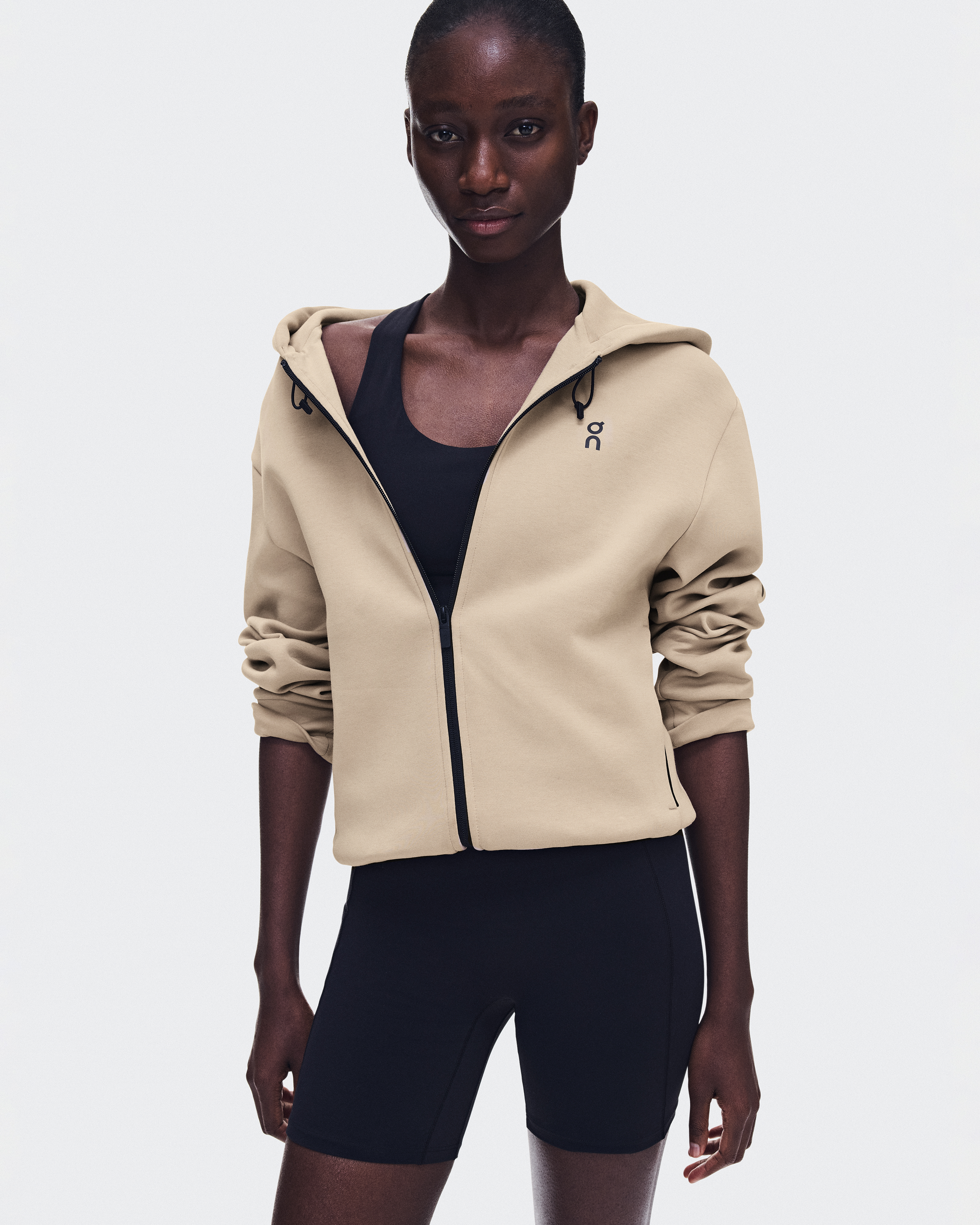 Focus Tech Zip Hoodie - Desert