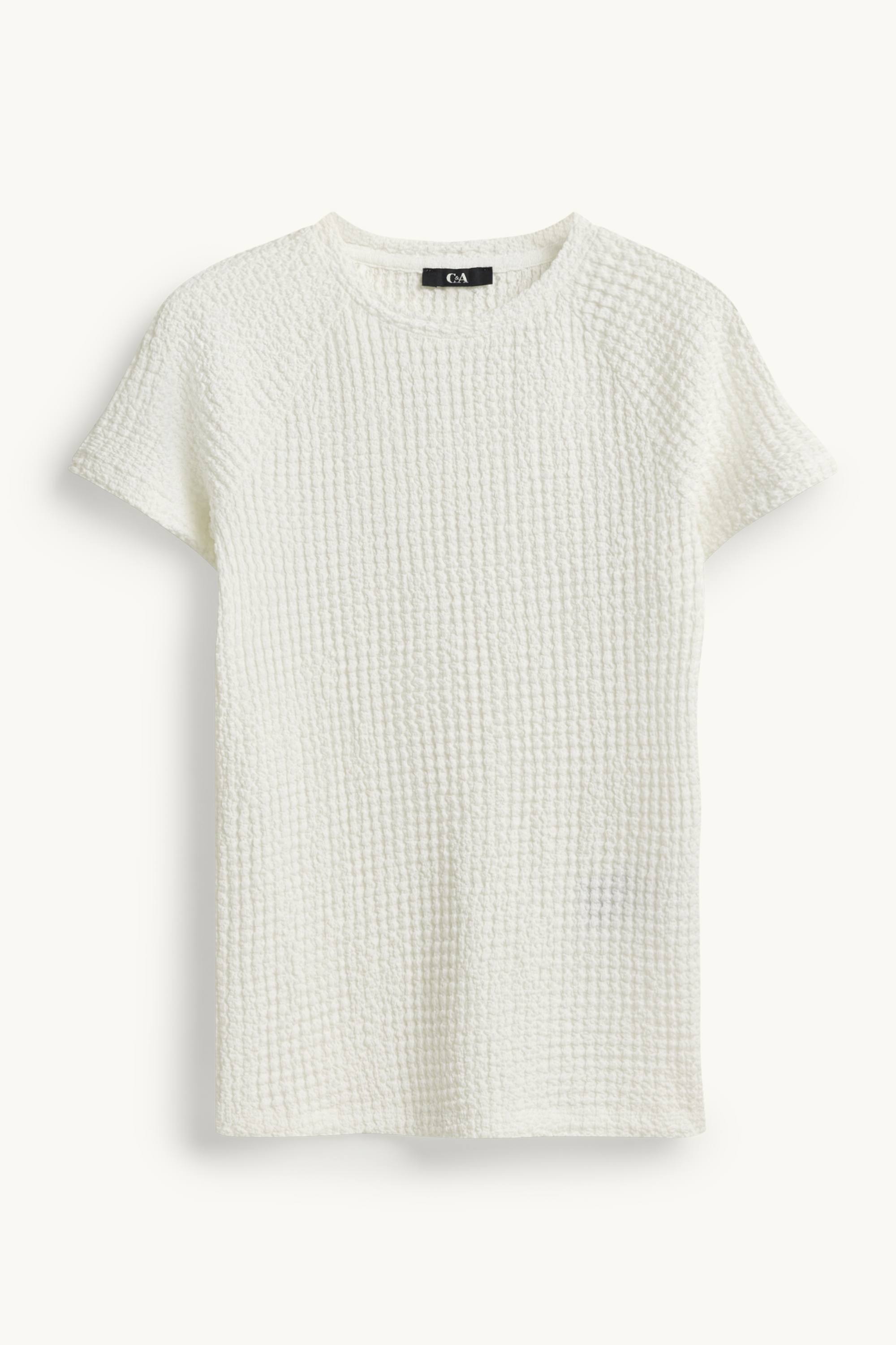 T-shirt - regular fit creme
