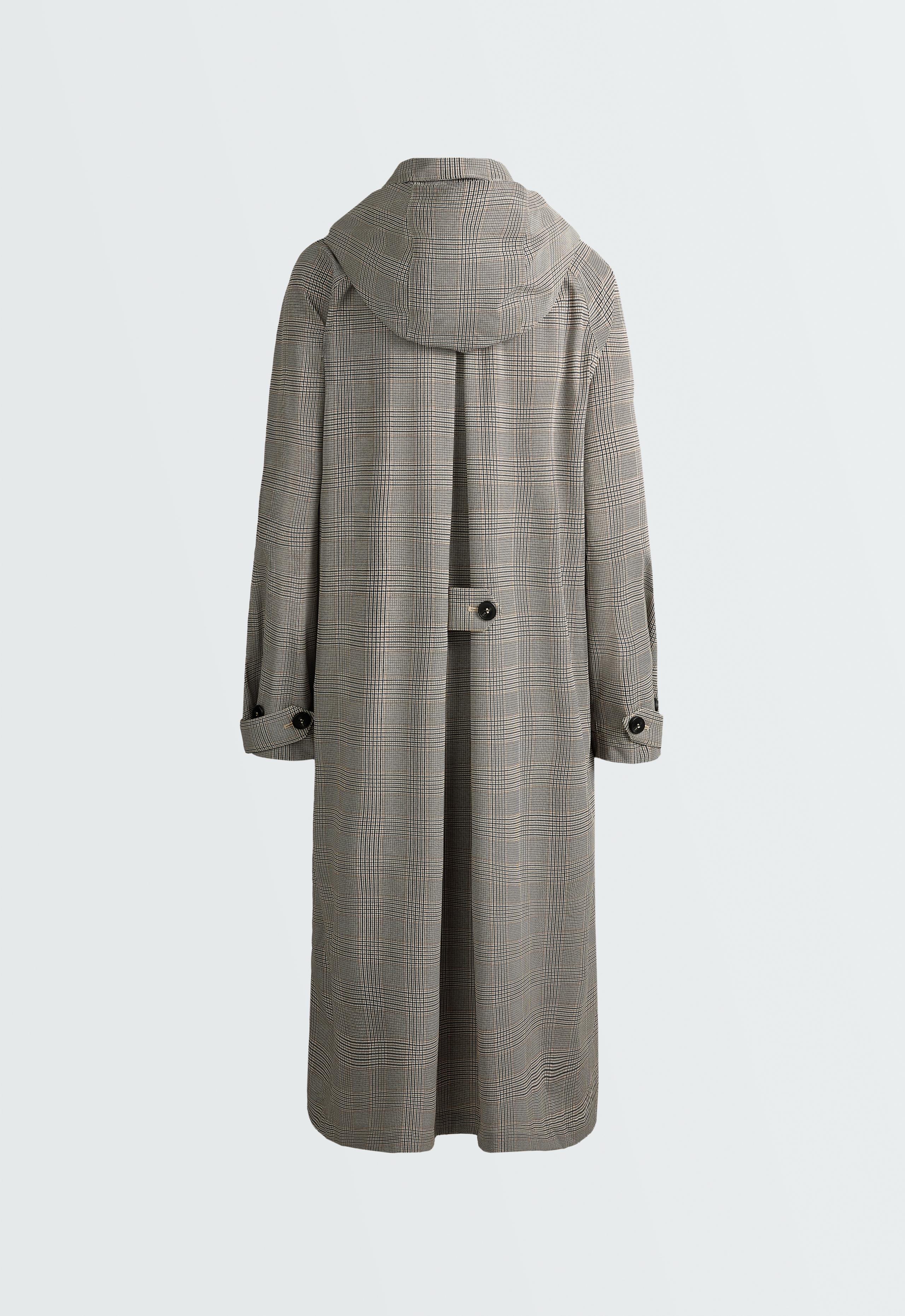 Long extra lightweight 10k check waterproof jacket - CAMEL