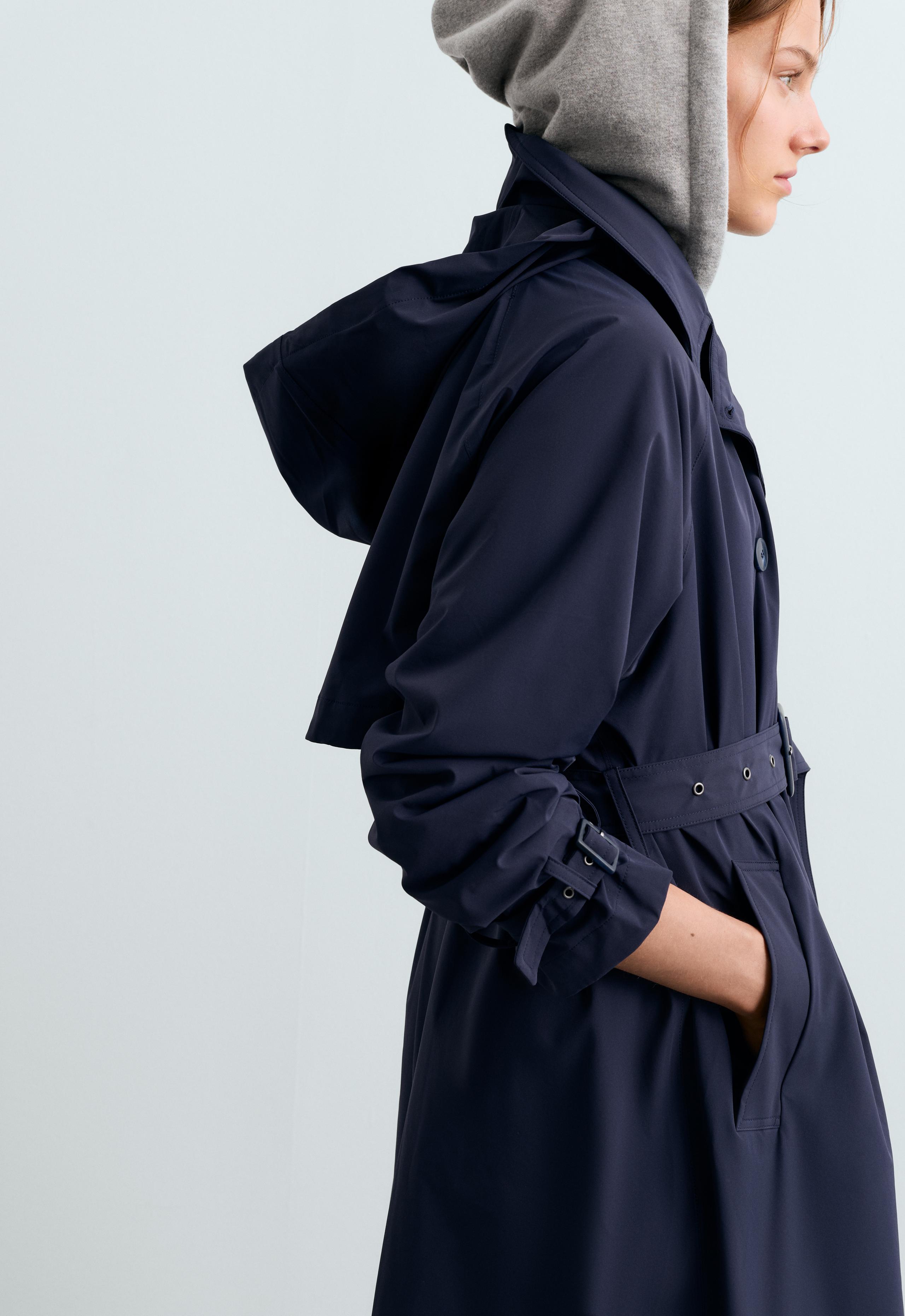 Extra lightweight long 10k waterproof jacket - MIDNIGHT BLUE