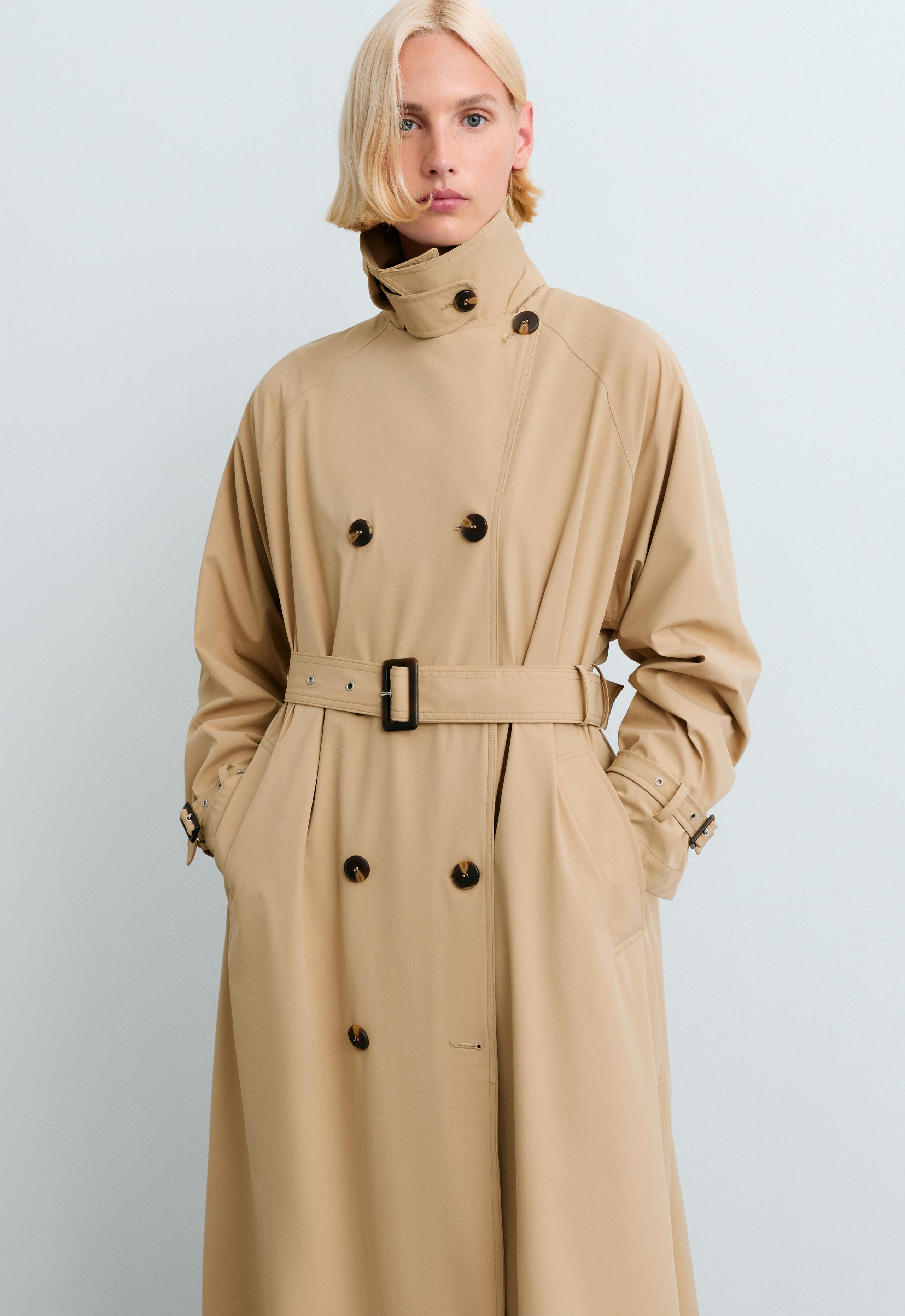 Extra lightweight long 10k waterproof jacket - CAMEL