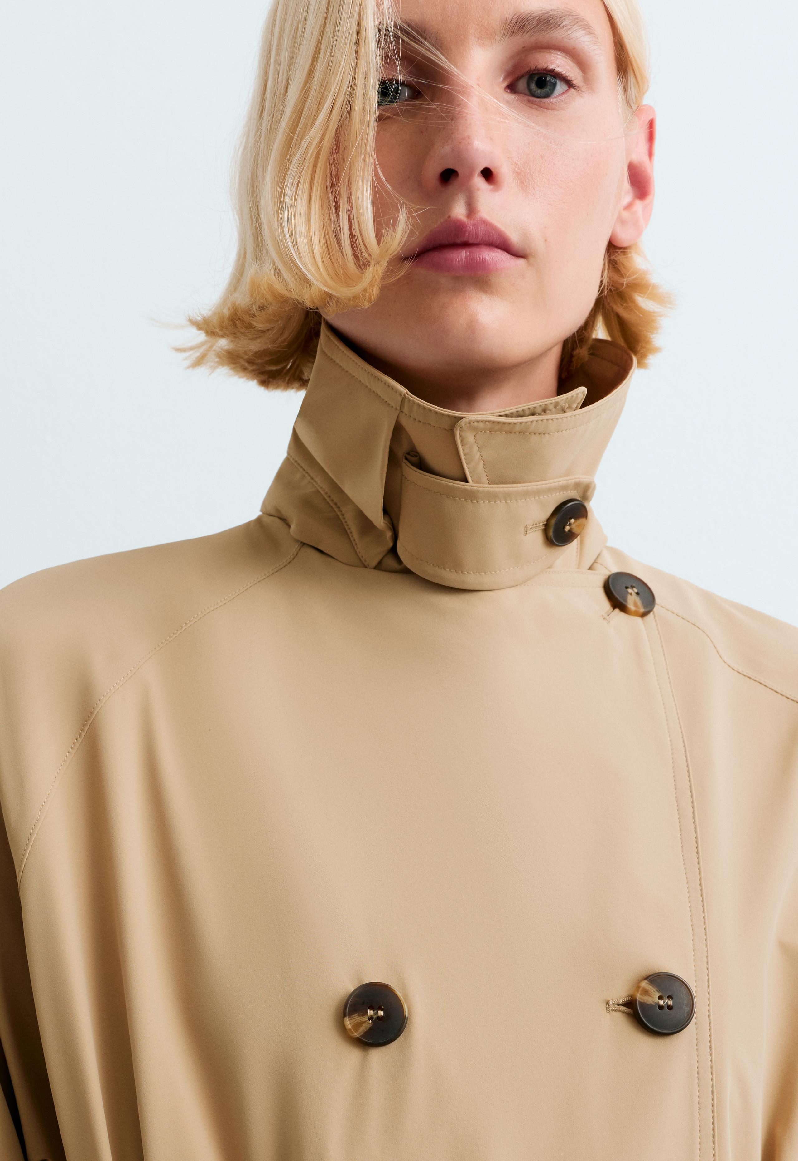 Extra lightweight long 10k waterproof jacket - CAMEL