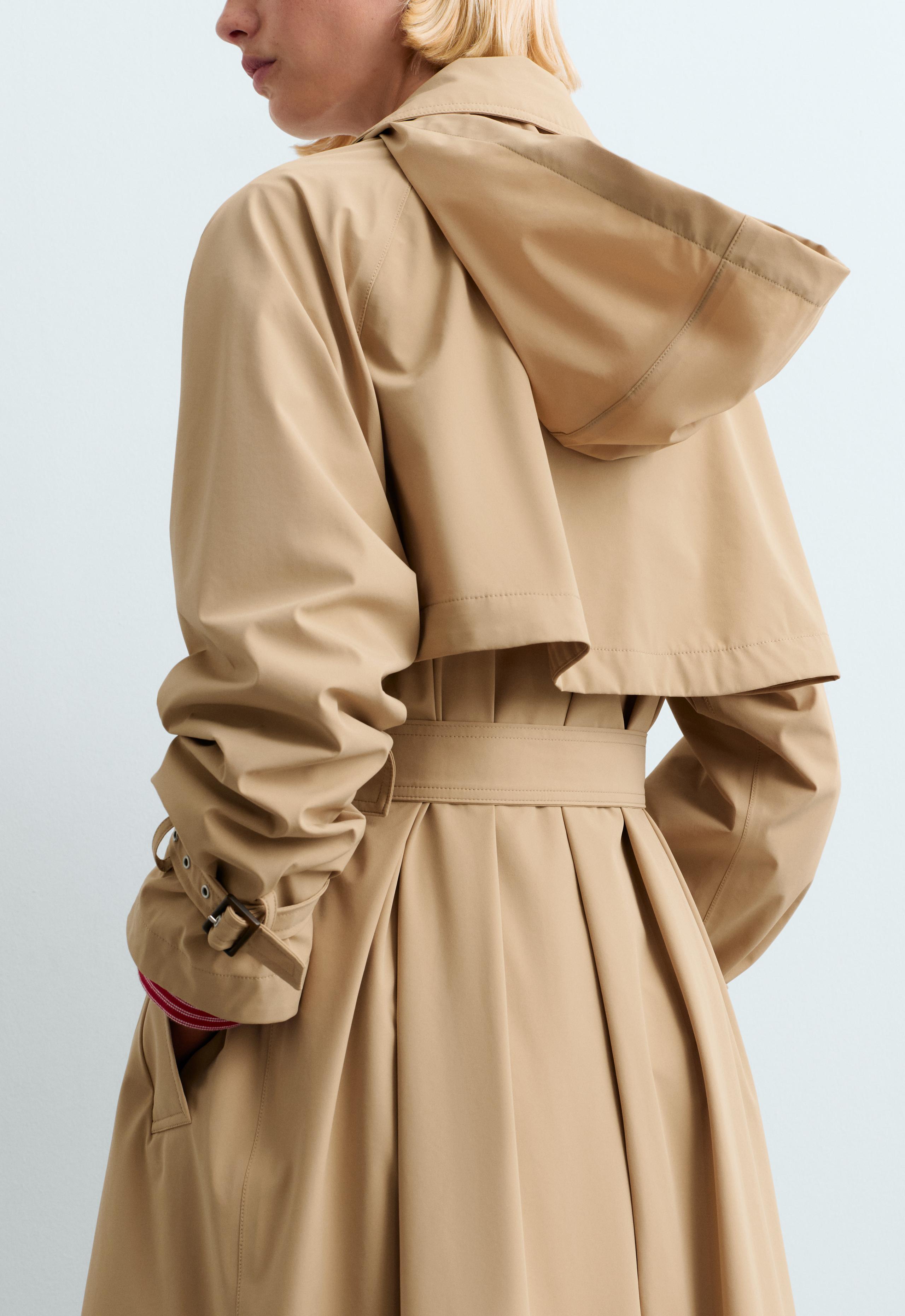 Extra lightweight long 10k waterproof jacket - CAMEL