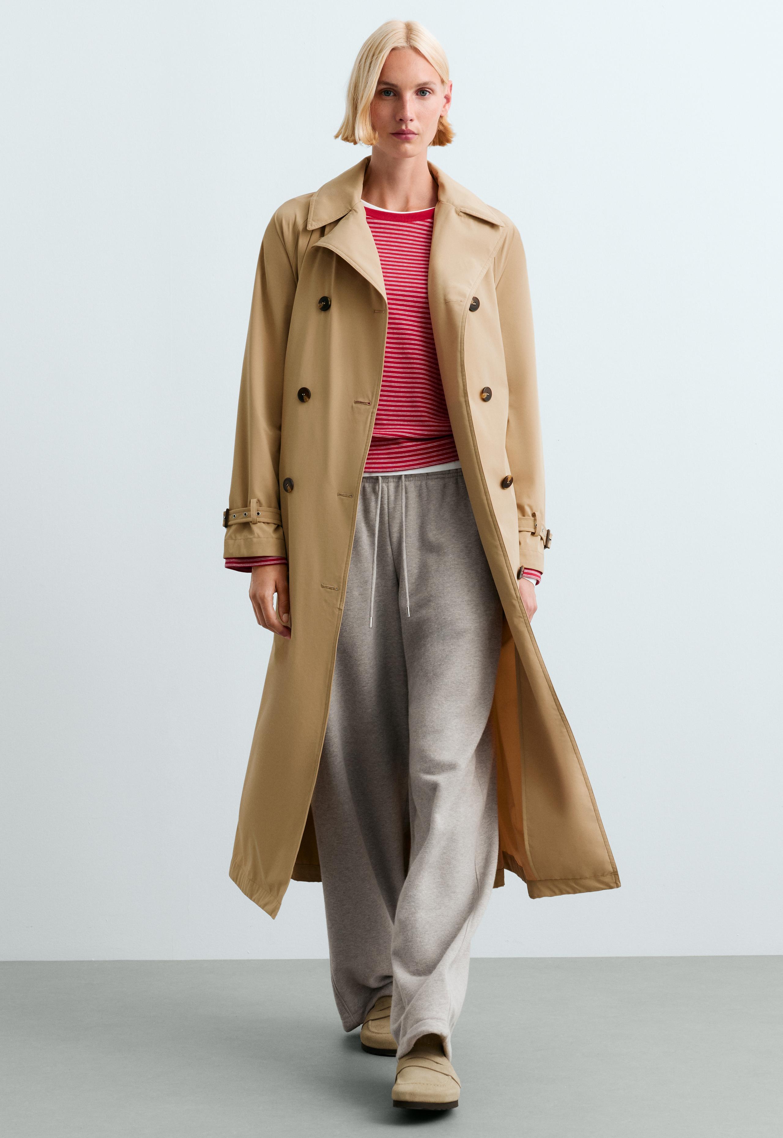 Extra lightweight long 10k waterproof jacket - CAMEL