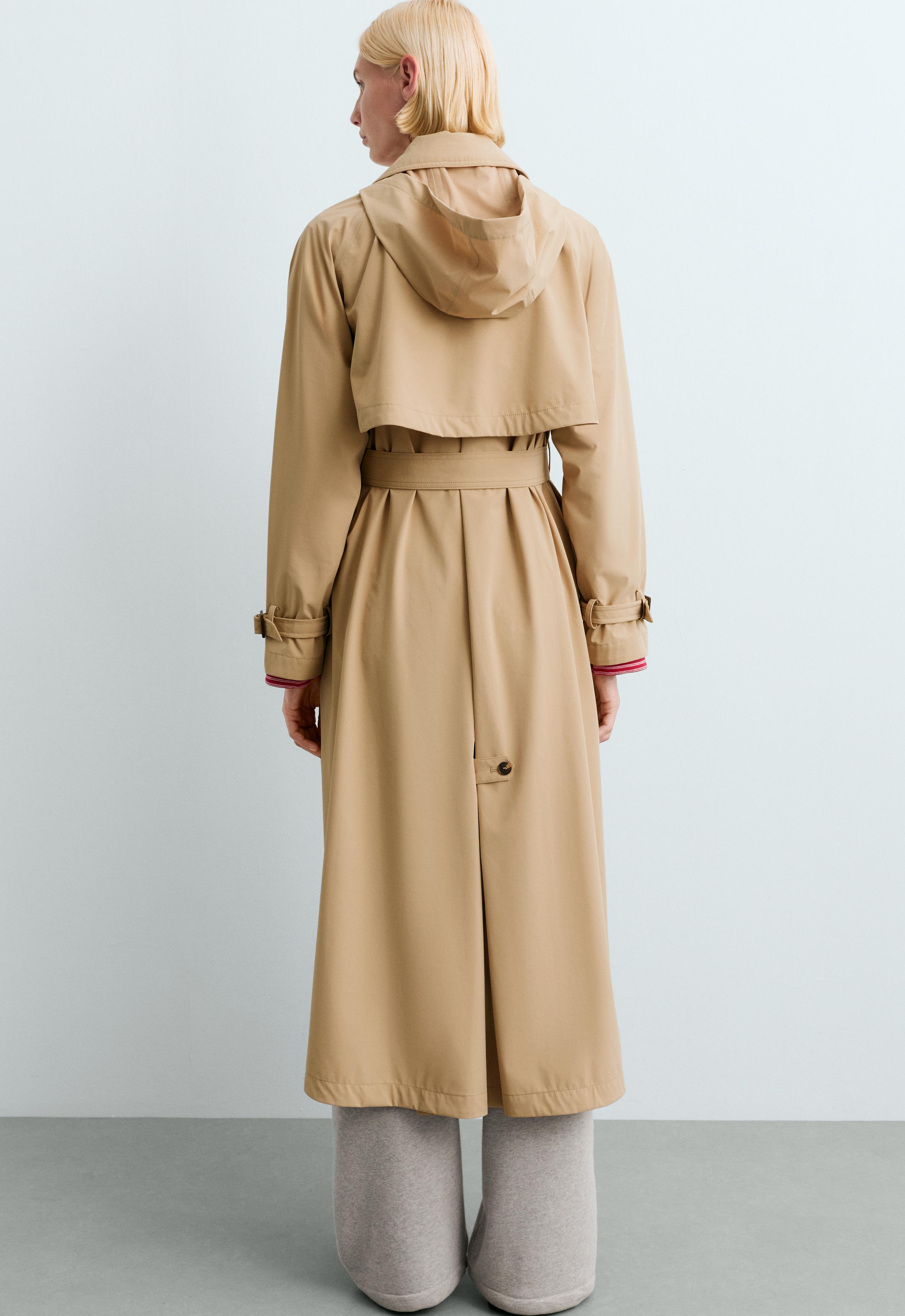Extra lightweight long 10k waterproof jacket - CAMEL