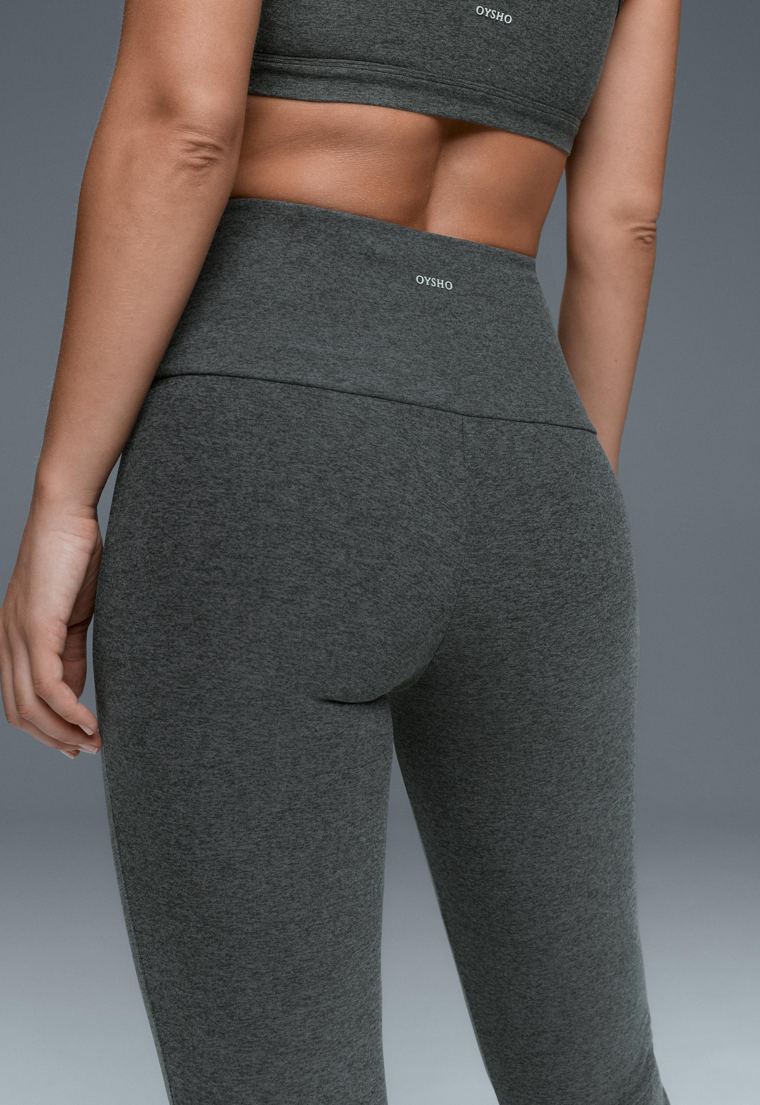 High-rise Comfortlux flare trousers - DARK GREY MELANGE