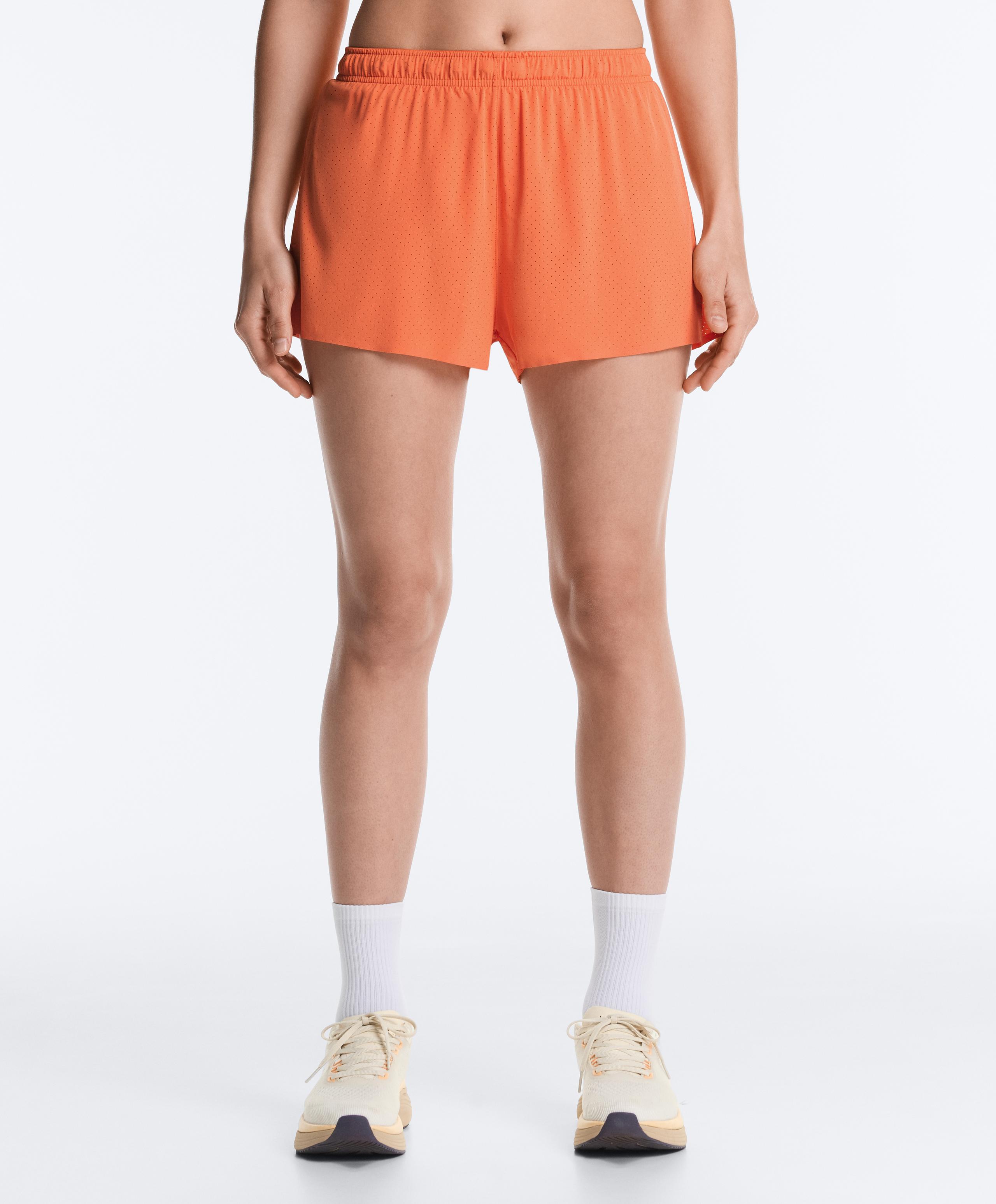 Technical Shorts Mid rise 7cm - WASHED ORANGE