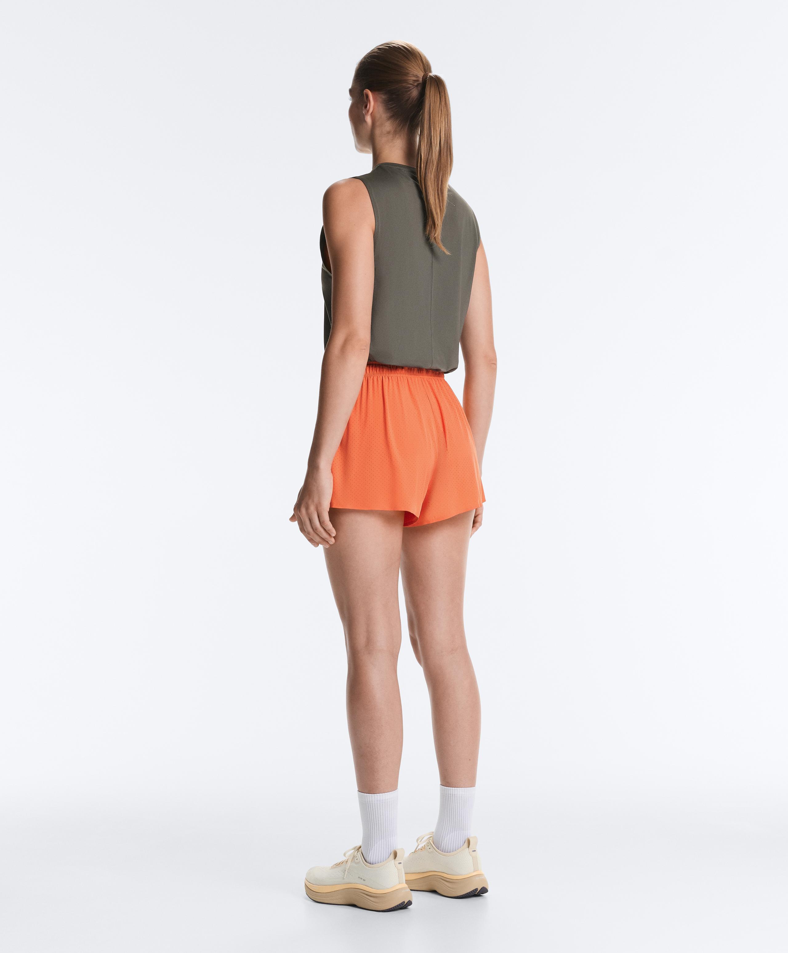 Technical Shorts Mid rise 7cm - WASHED ORANGE