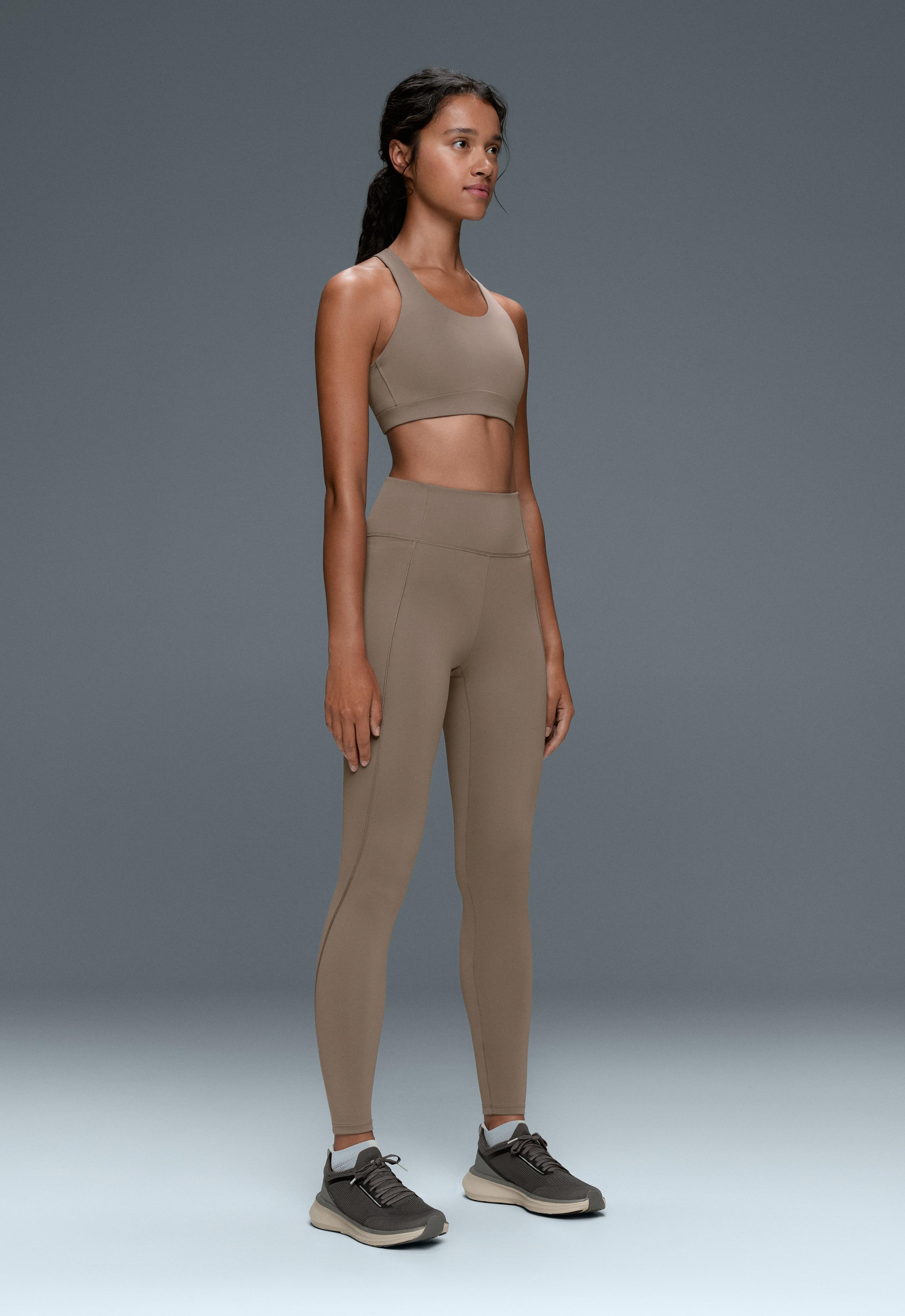 Rapid Dry sports bra, medium support, pockets - DARK MINK