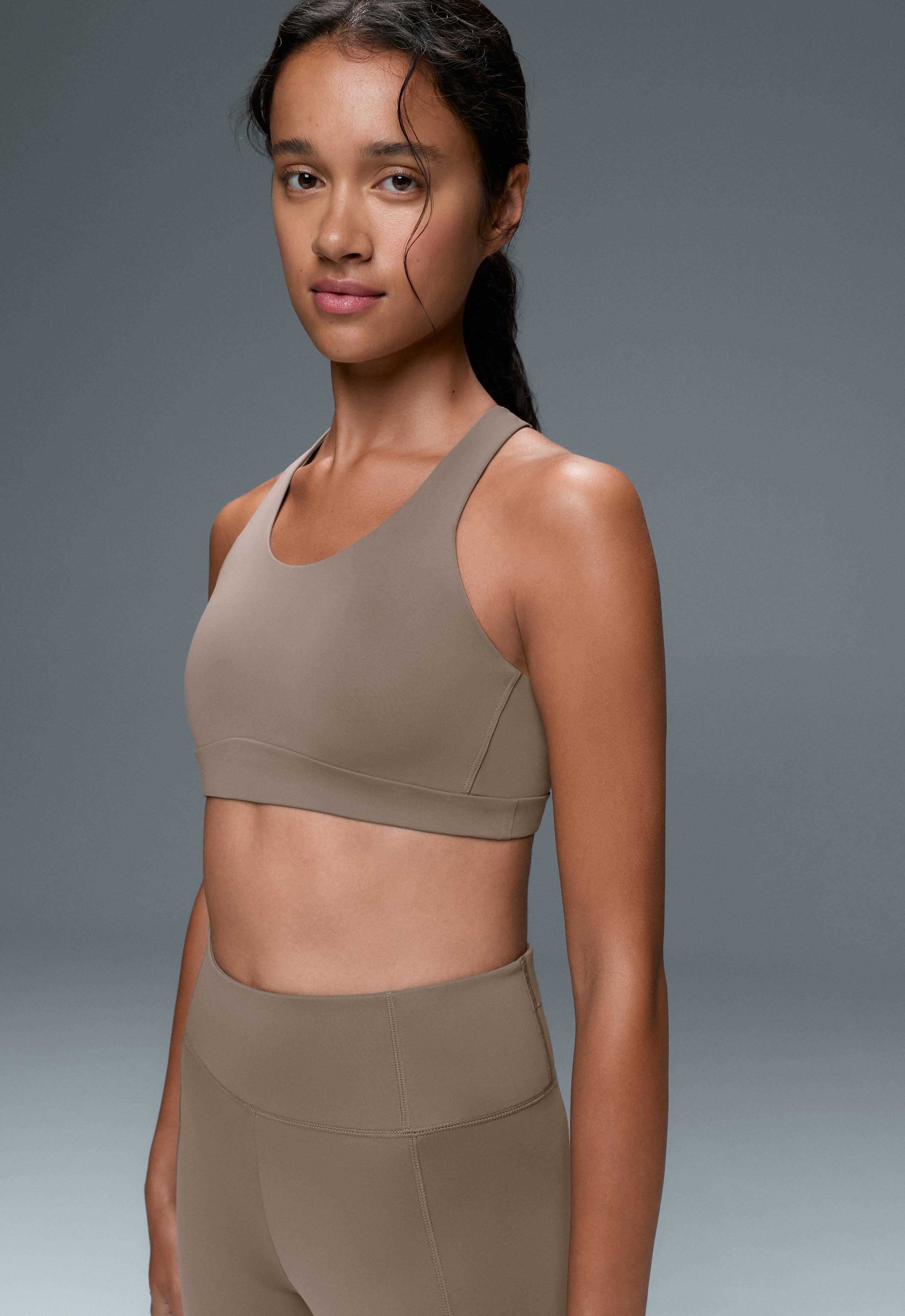 Rapid Dry sports bra, medium support, pockets - DARK MINK