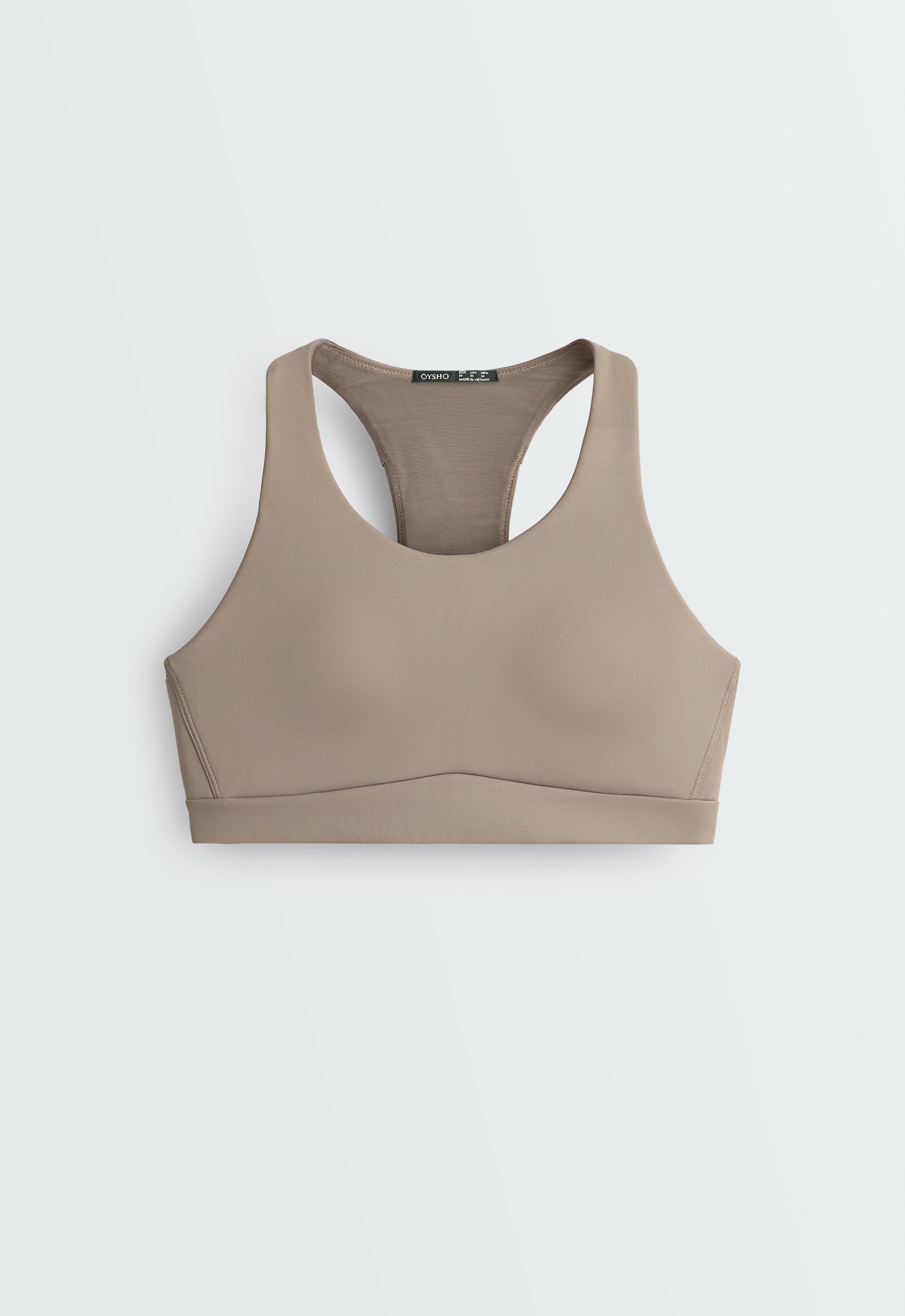 Rapid Dry sports bra, medium support, pockets - DARK MINK
