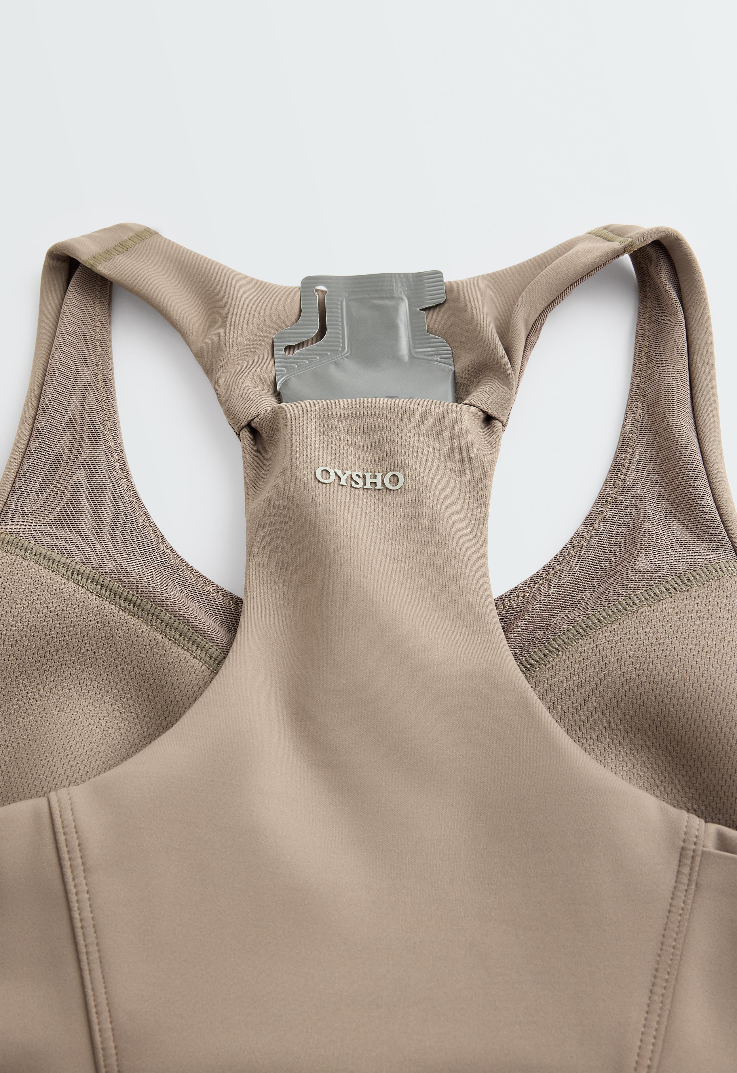 Rapid Dry sports bra, medium support, pockets - DARK MINK