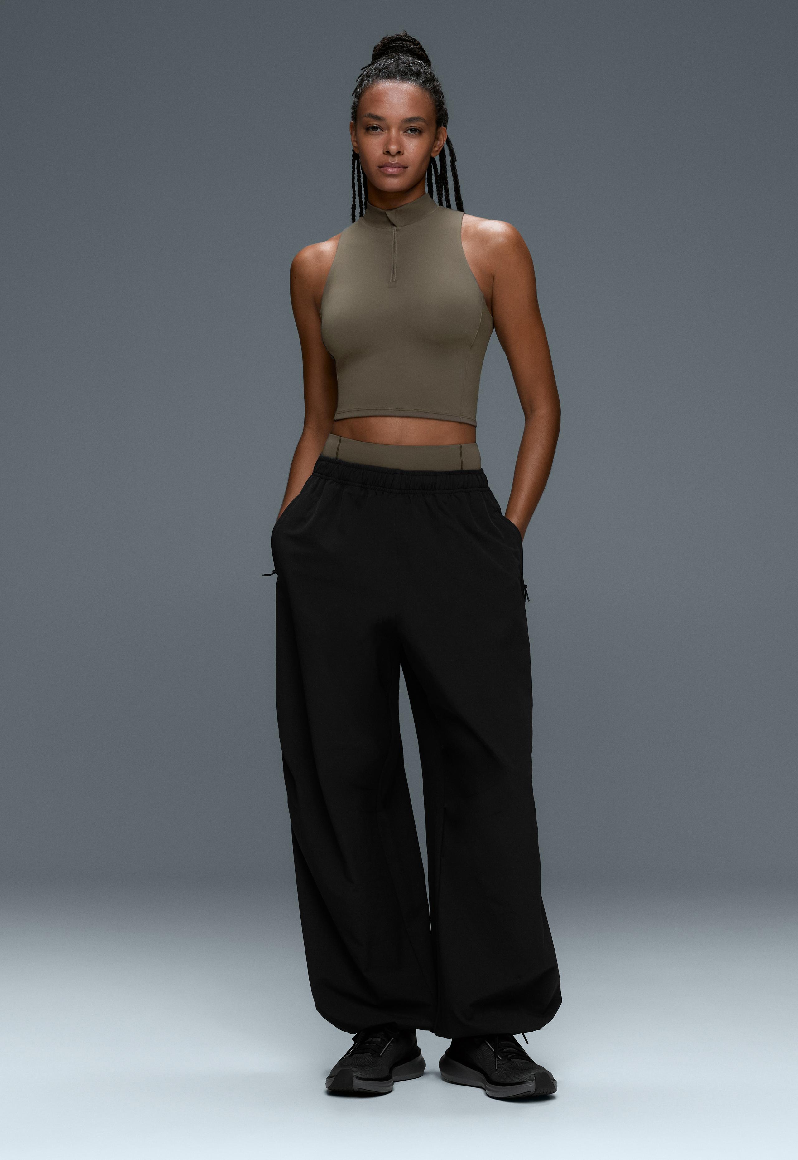 Rapid Dry Top Tank top with pockets - CHARCOAL GREY