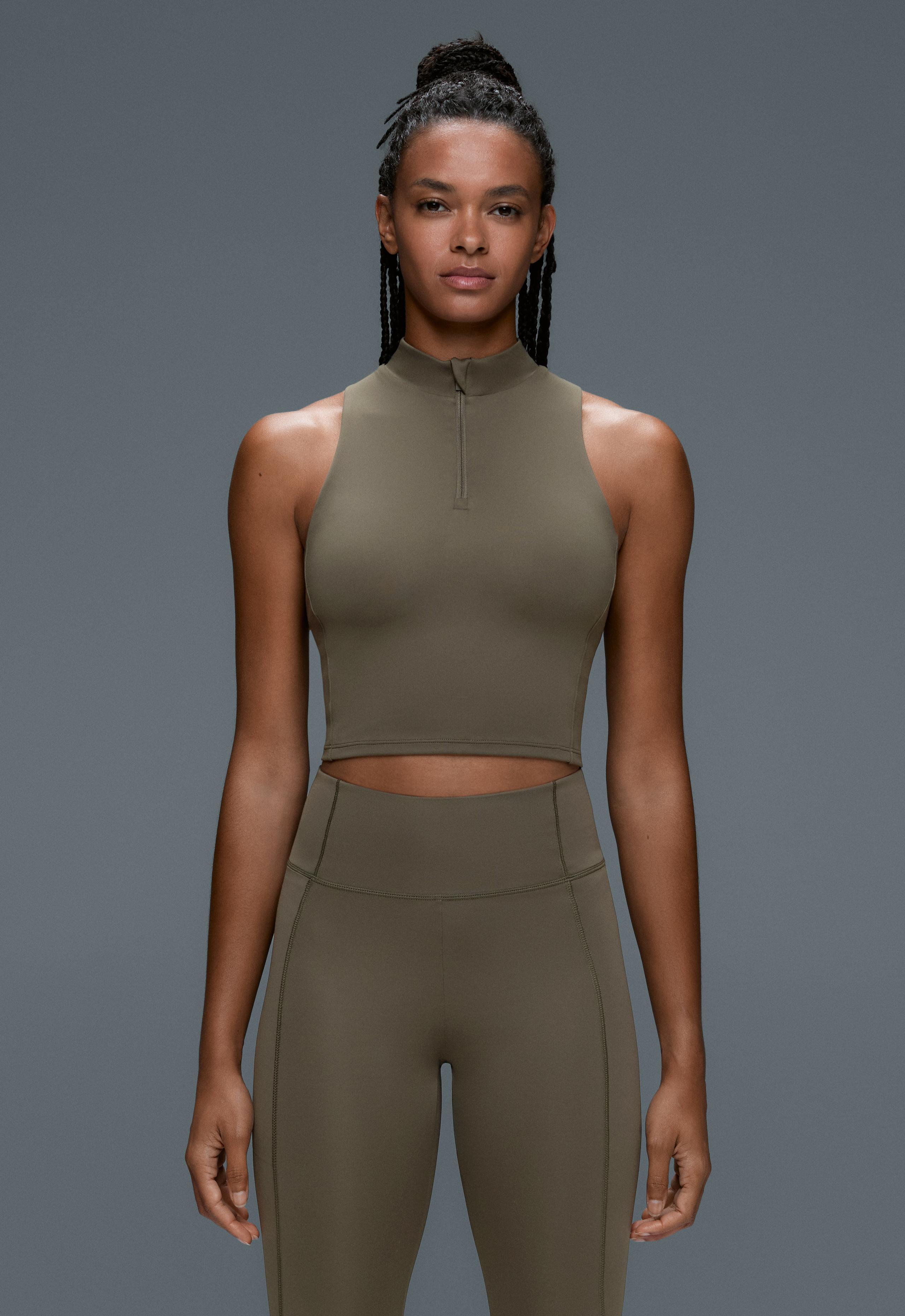 Rapid Dry Top Tank top with pockets - CHARCOAL GREY
