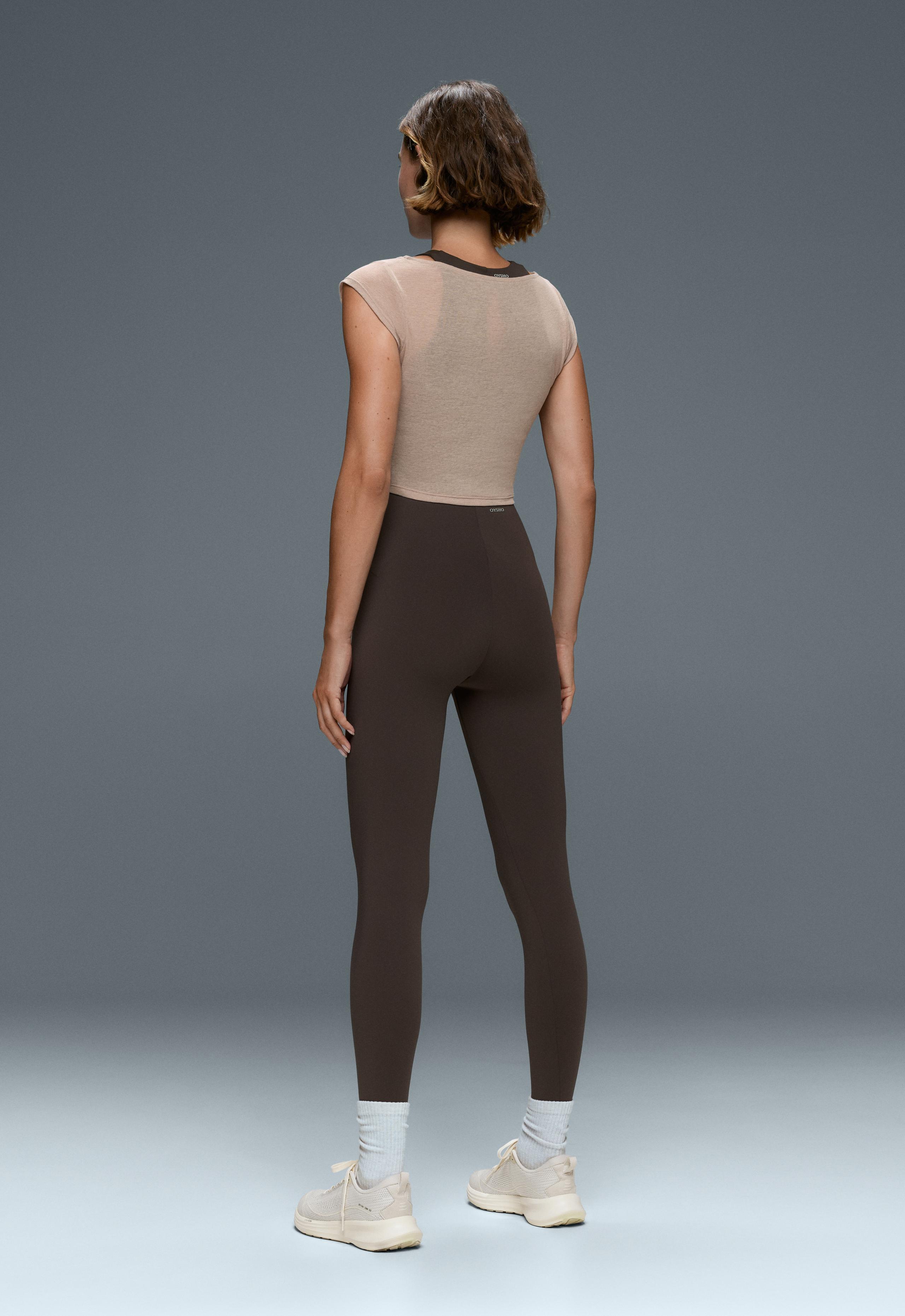 Comfortlux contrast overlay tank top - LIGHT STONE