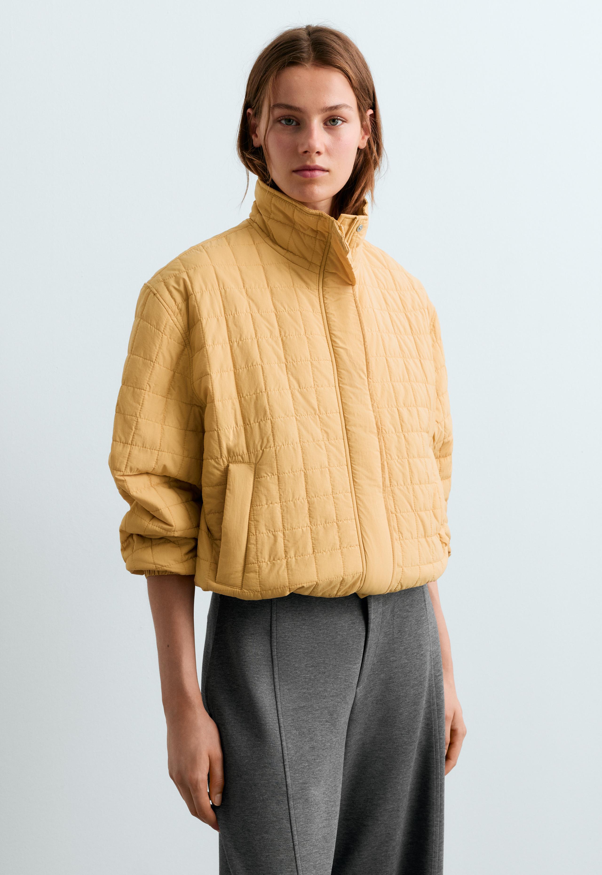 Short FELLEX® AEROGEL padded jacket - OCHRE