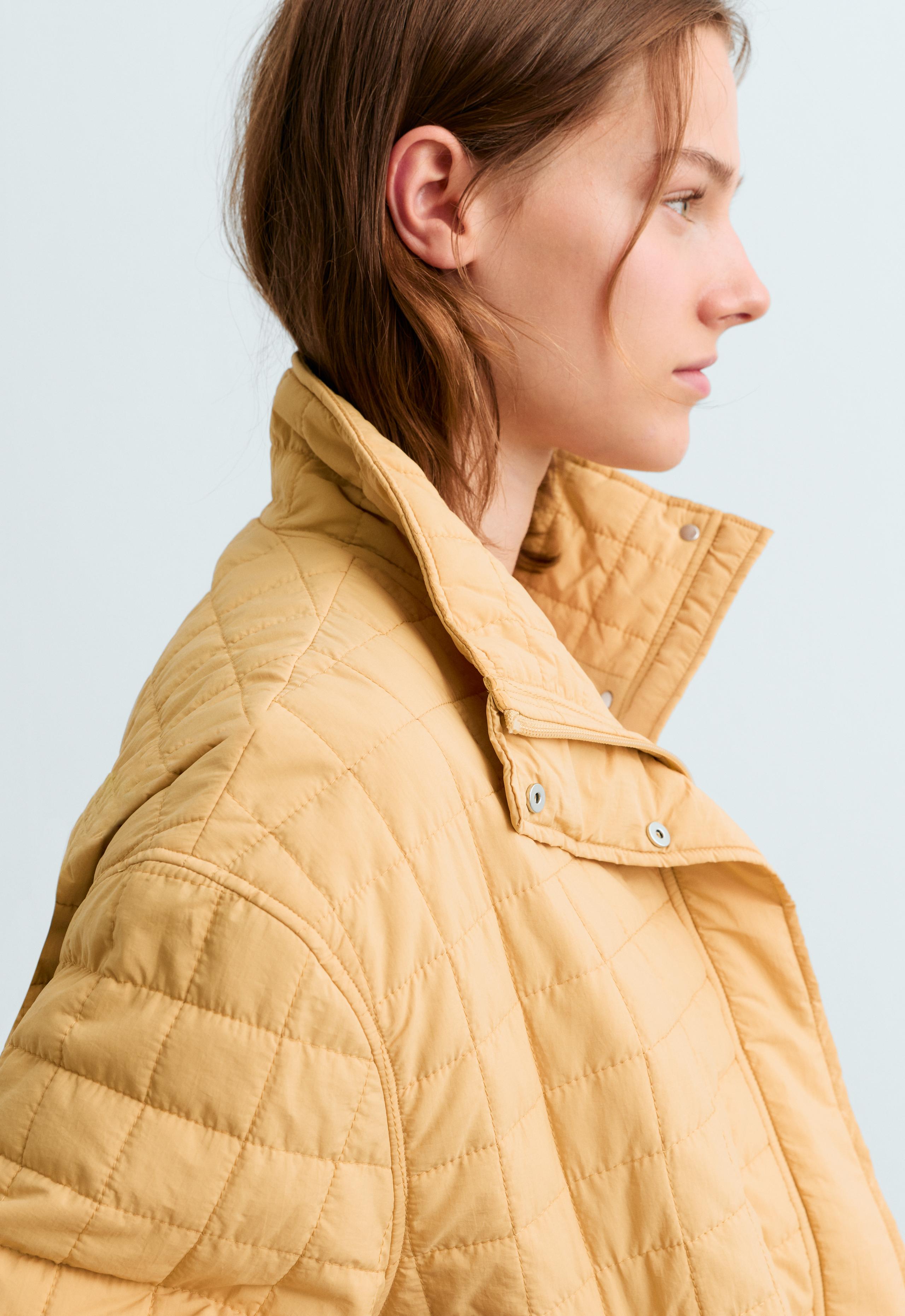Short FELLEX® AEROGEL padded jacket - OCHRE