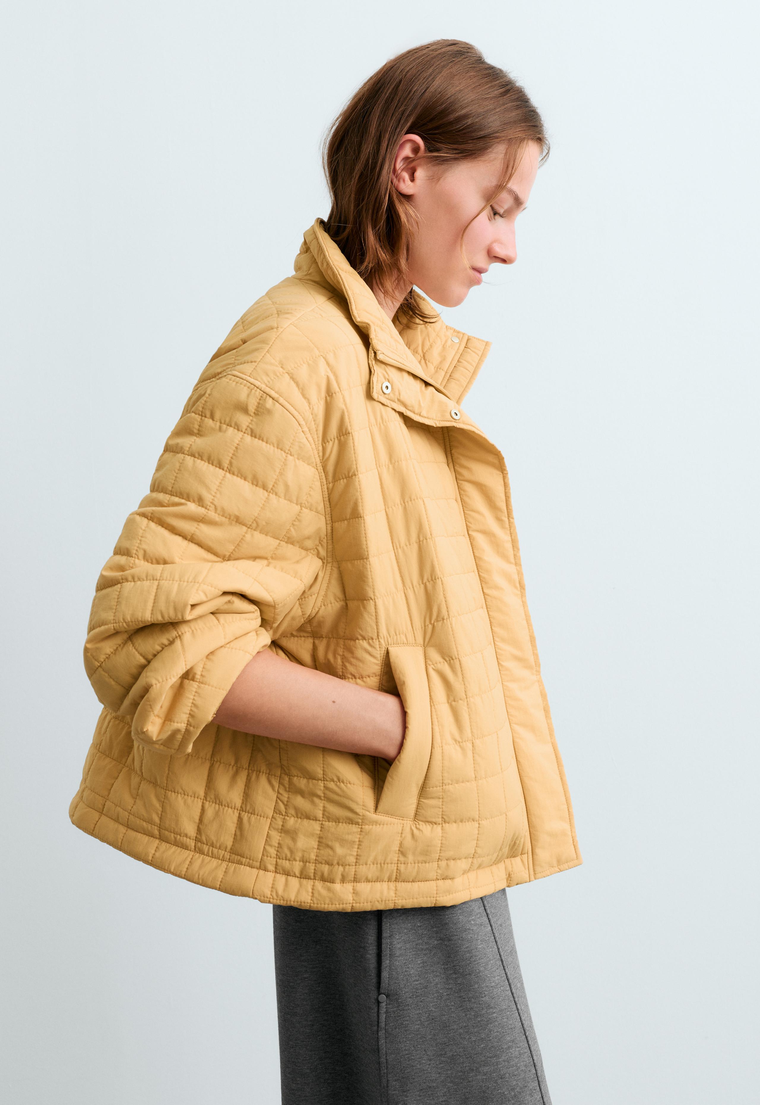 Short FELLEX® AEROGEL padded jacket - OCHRE
