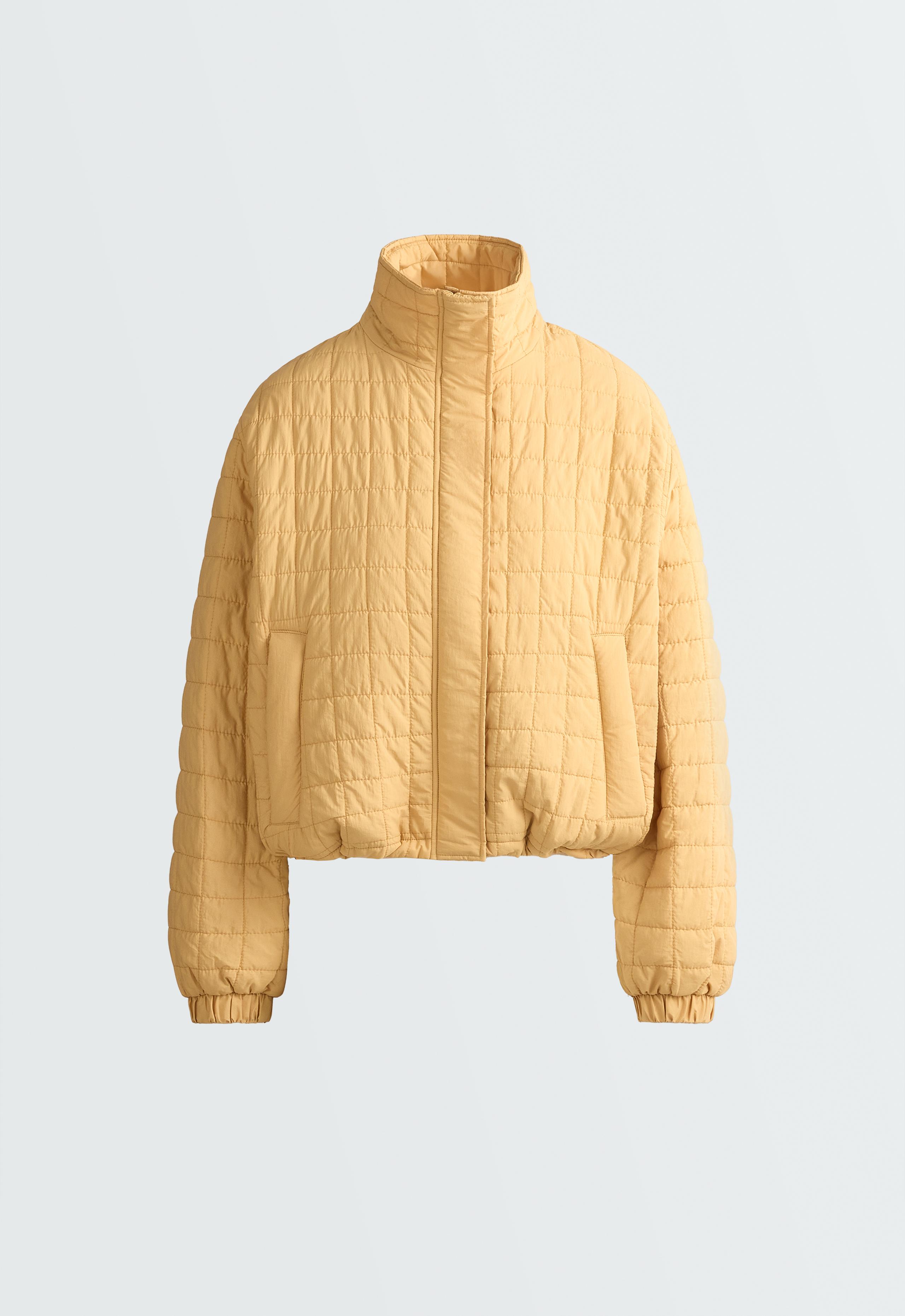 Short FELLEX® AEROGEL padded jacket - OCHRE