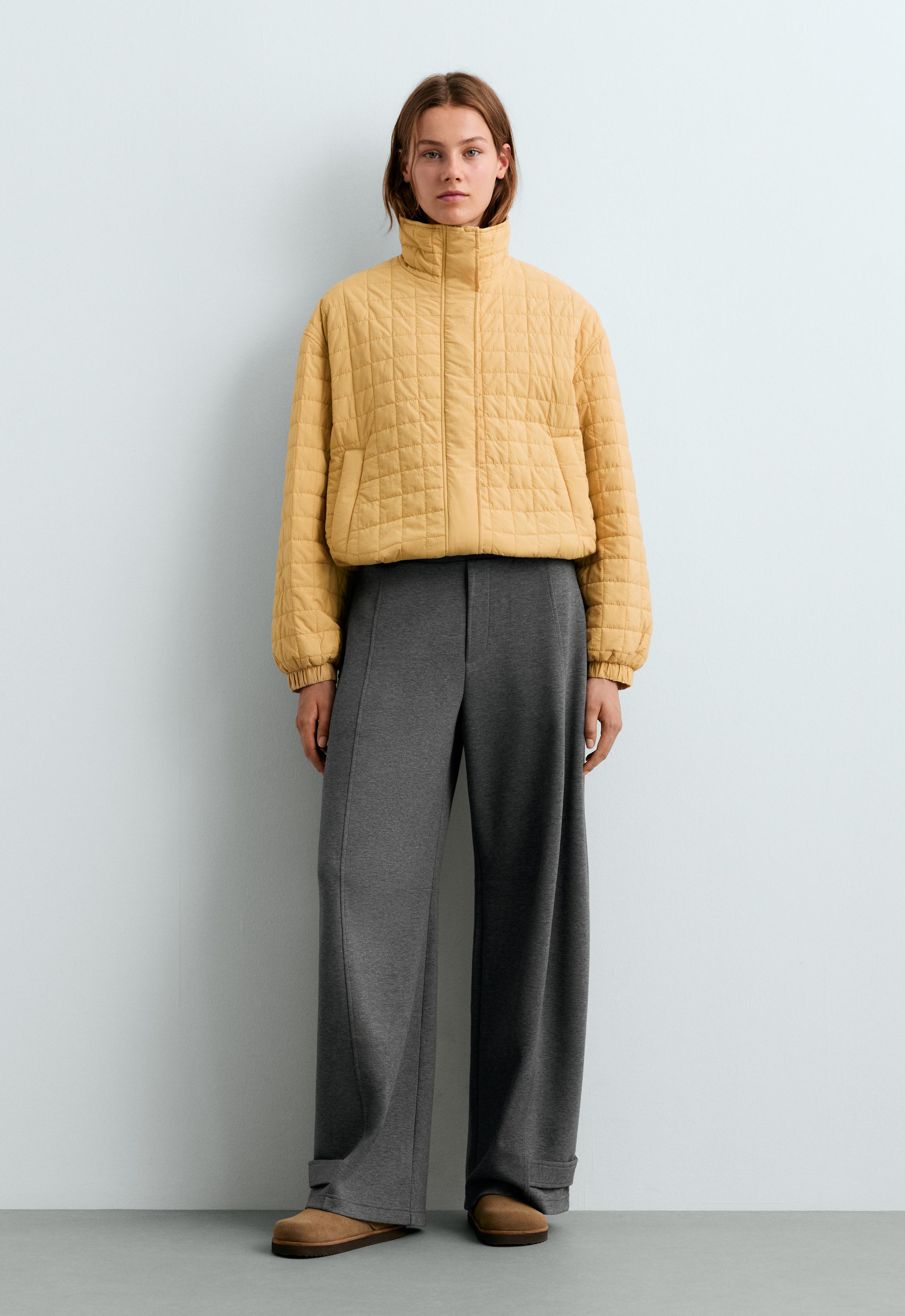 Short FELLEX® AEROGEL padded jacket - OCHRE